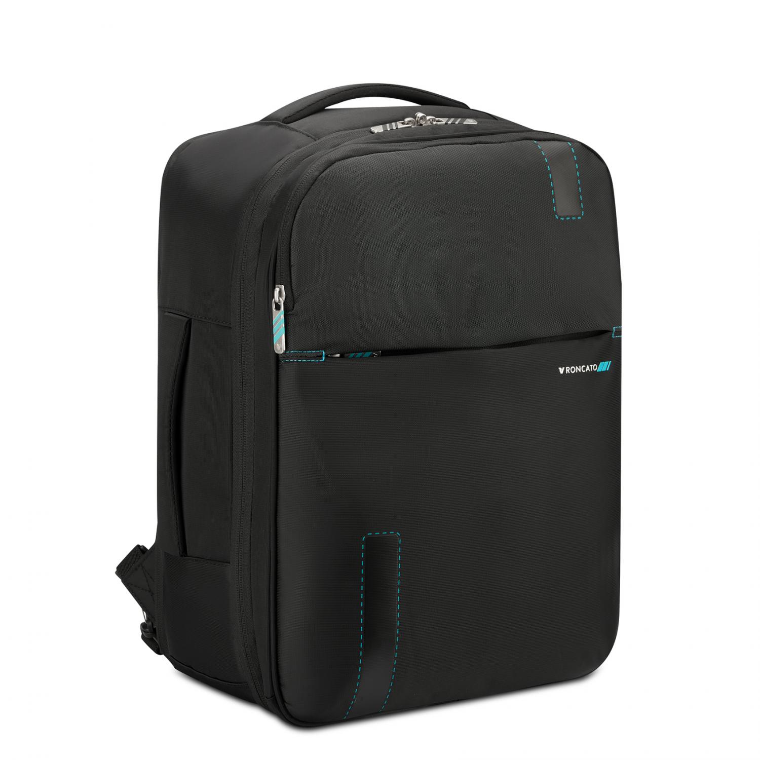 Roncato Speed Wizzair Zaino Da Viaggio 40x30x20 Cm - Nero/zaffiro