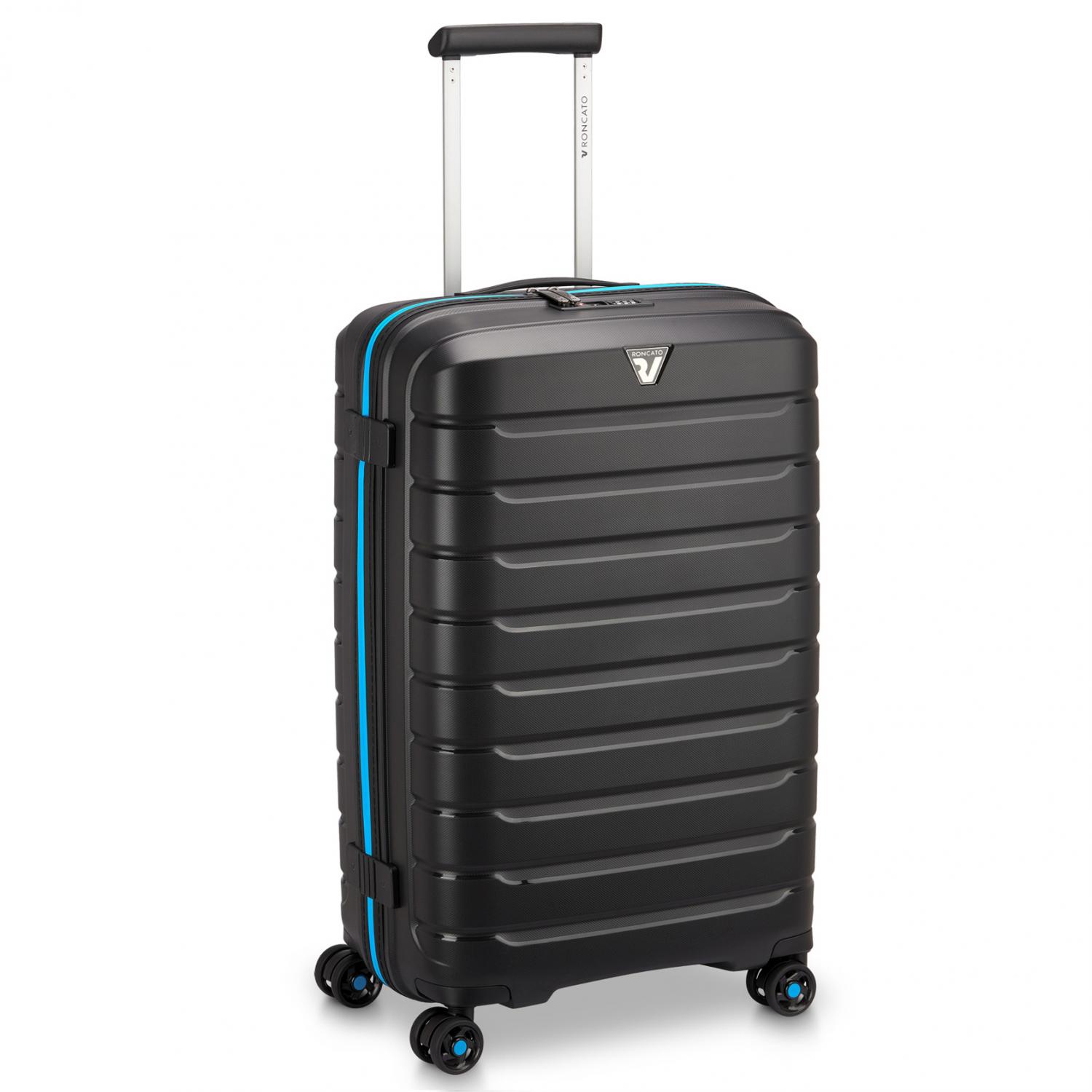 B-FLYING NEON Trolley medio 68 cm - Nero