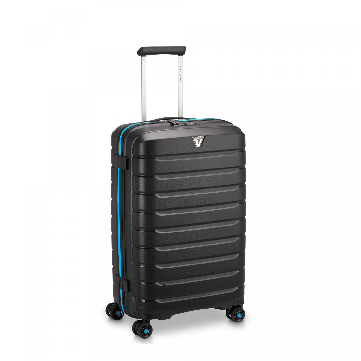 Roncato B-flying Neon Trolley Medio 68 Cm - Nero