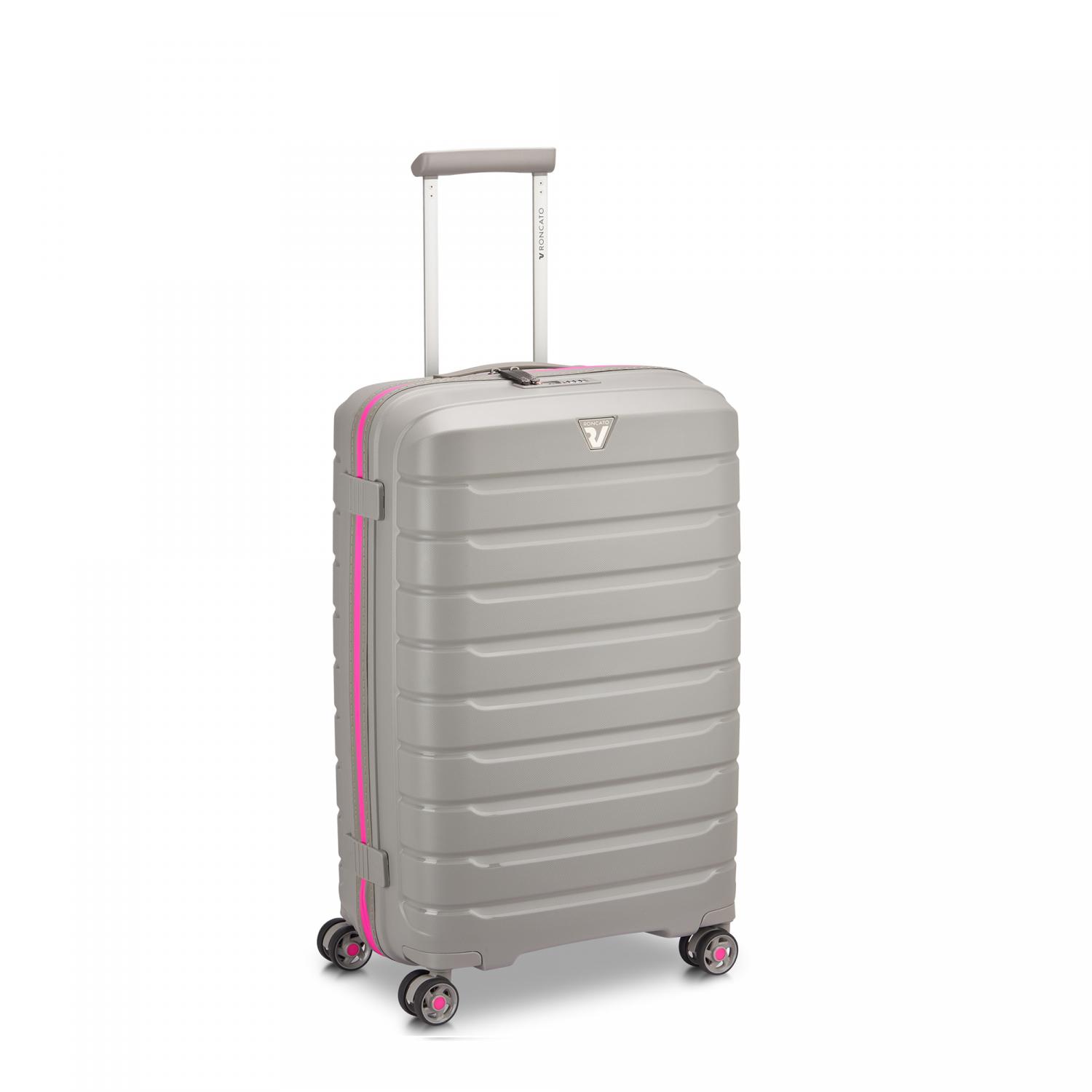 Roncato B-flying Neon Trolley Medio 68 Cm - Antracite