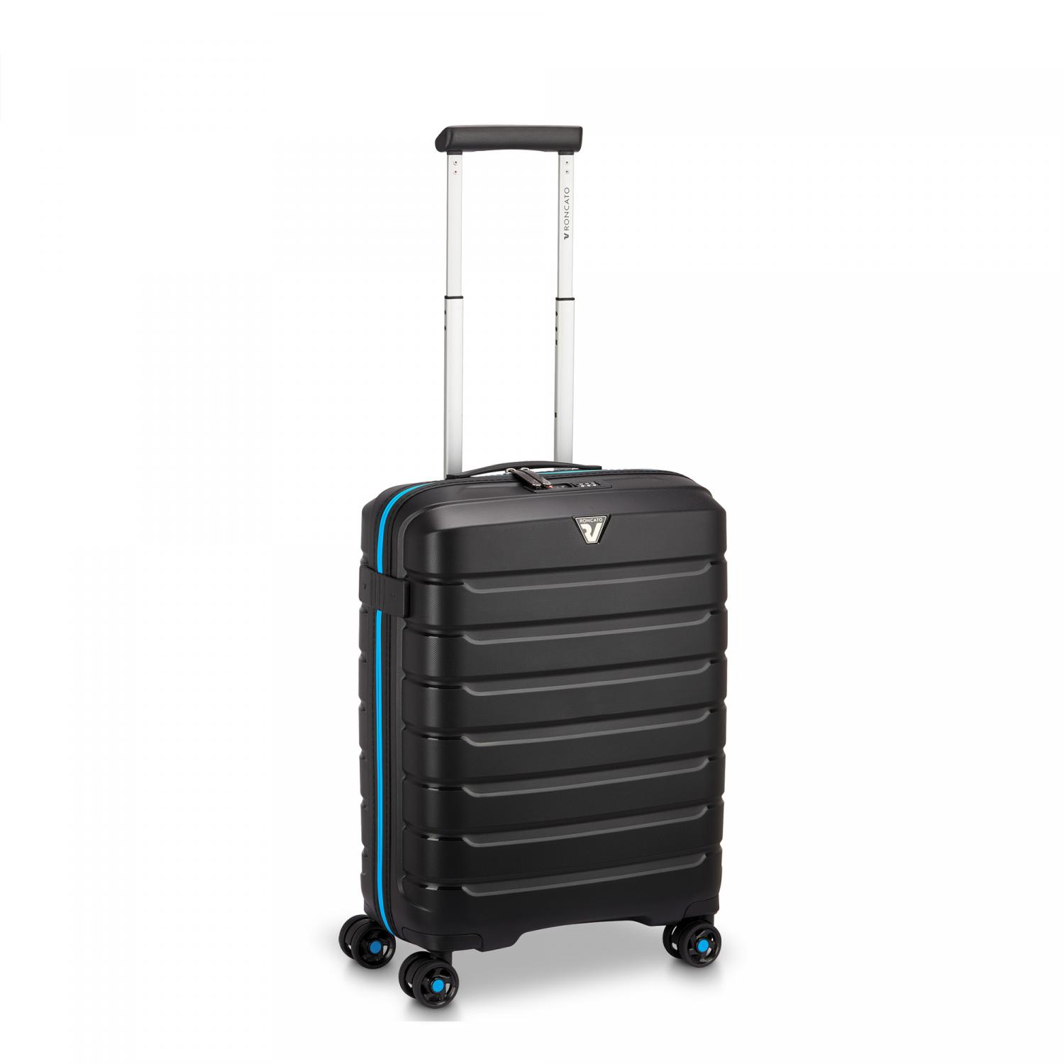 Roncato B-flying Neon Trolley Bagaglio A Mano 55x40x20 Cm - Nero