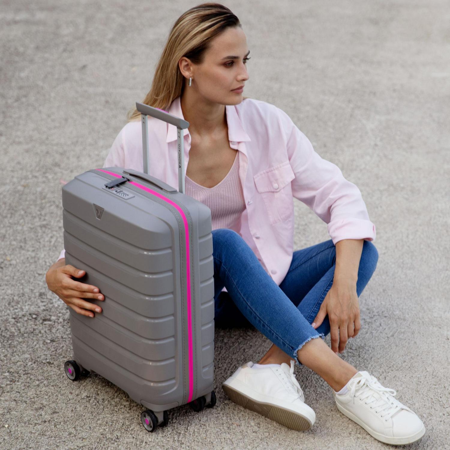 B-FLYING NEON Trolley bagaglio a mano 55x40x20 cm - Antracite