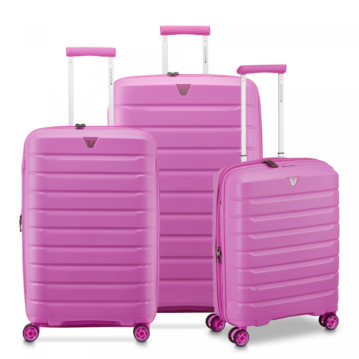 Roncato B-flying Set Valigie (grande, Medio, Cabina) - Rosa