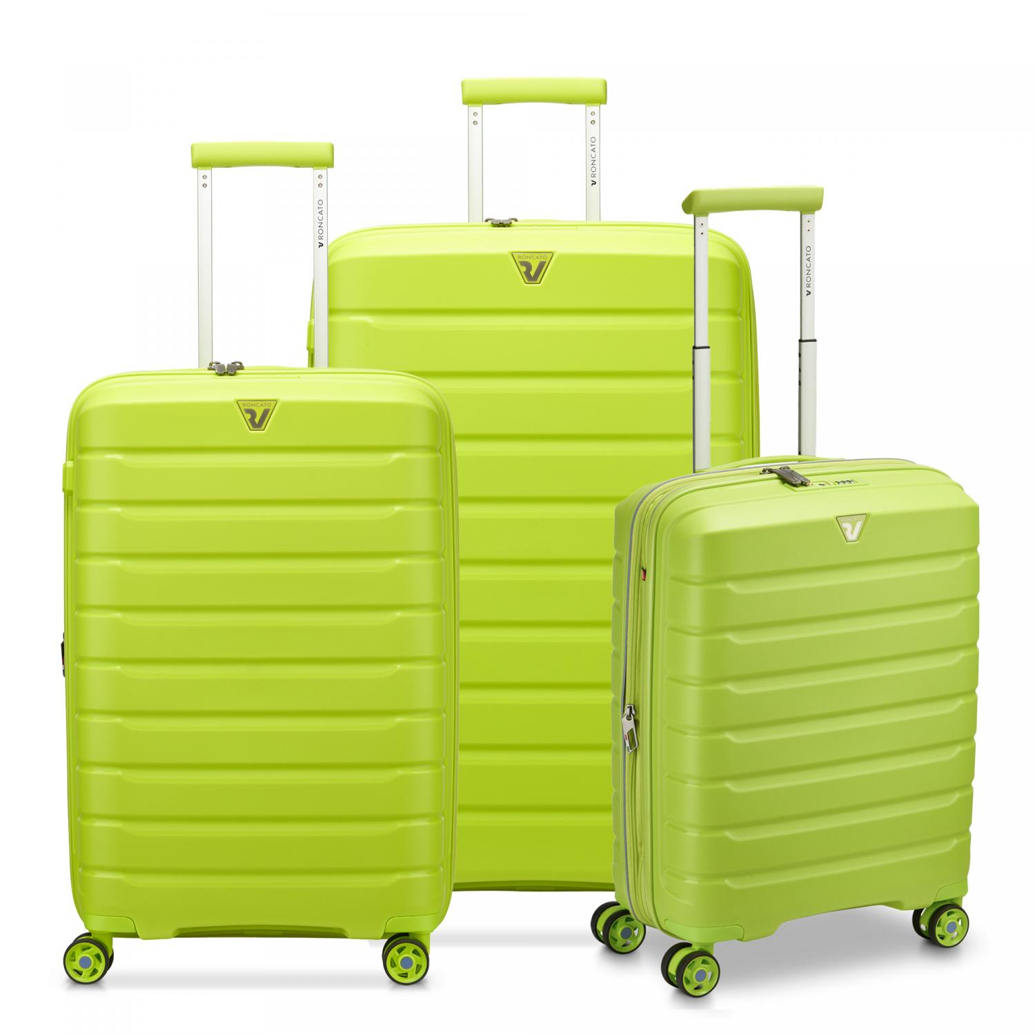 Roncato B-flying Set Valigie (grande, Medio, Cabina) - Cyber Lime
