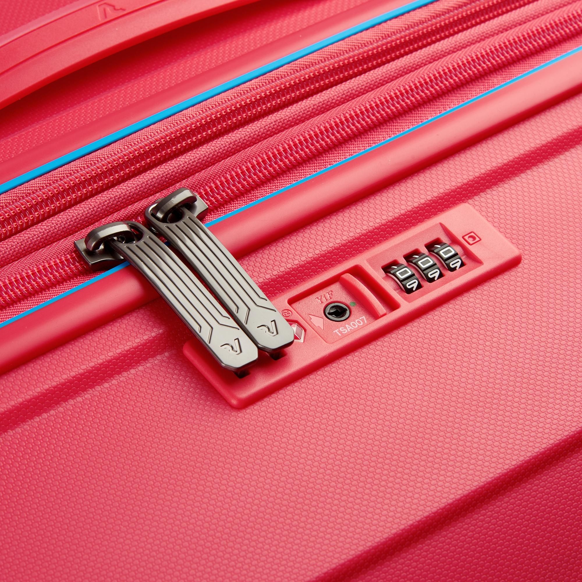 B-FLYING Valise cabine 55x40x20/25 cm Extensible - Rouge éclatant