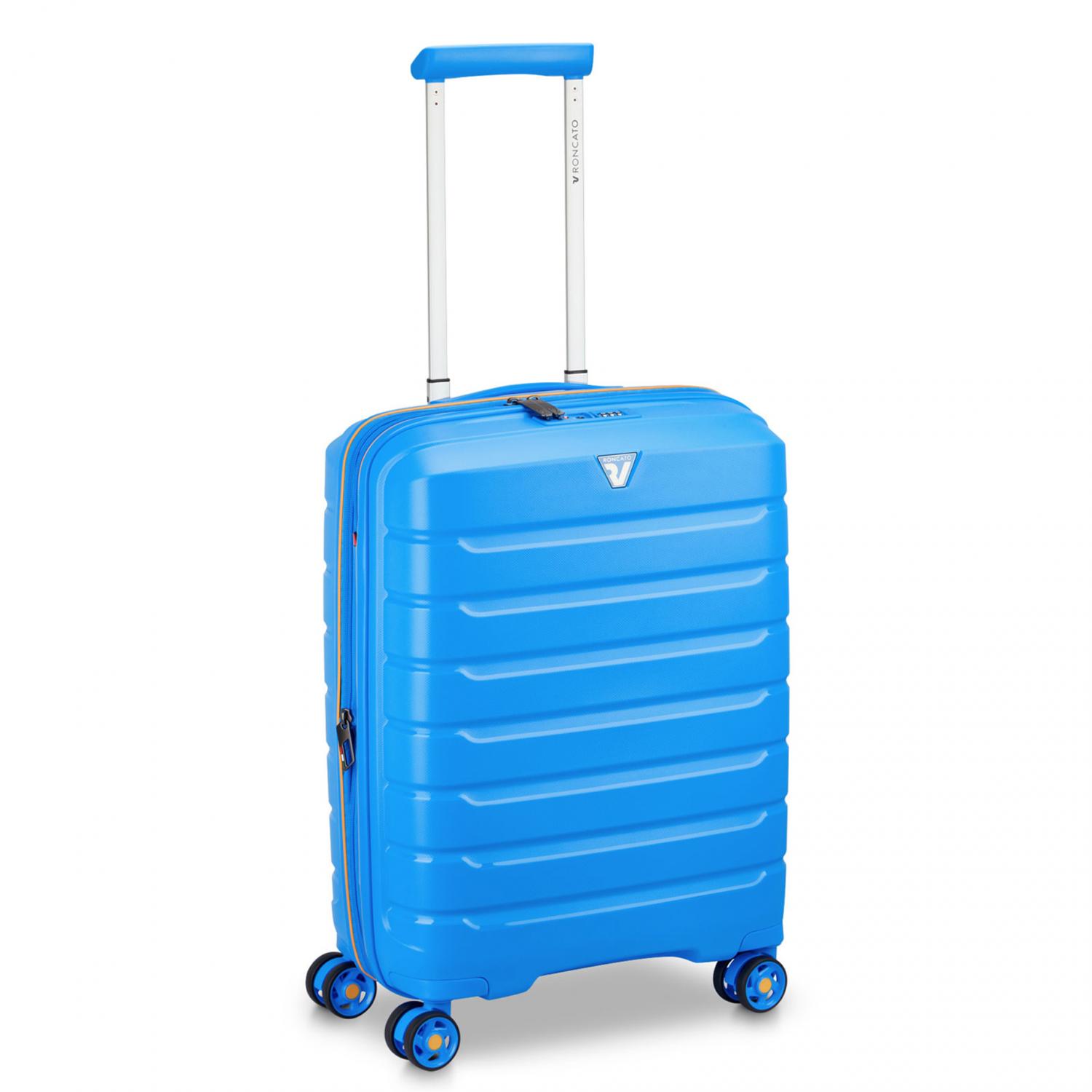 B-FLYING Maleta de cabina 55x40x20/25 cm Expandible - Celeste