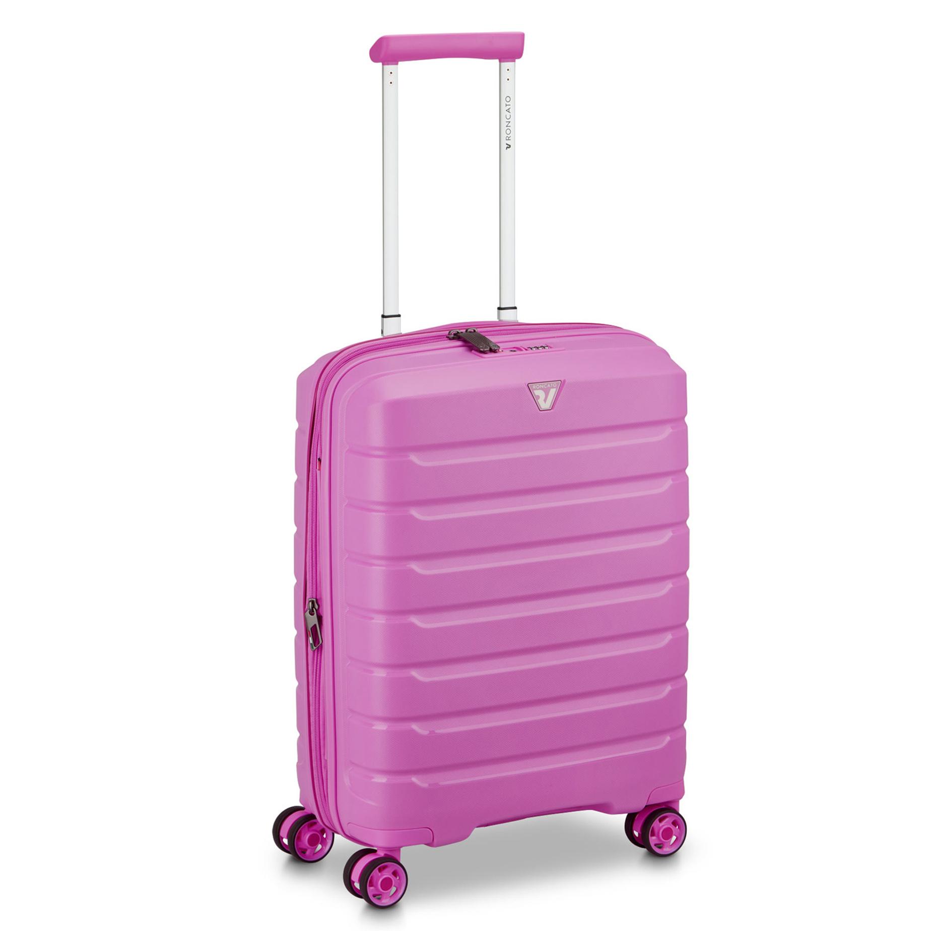 B-FLYING Valise cabine 55x40x20/25 cm Extensible - Rose