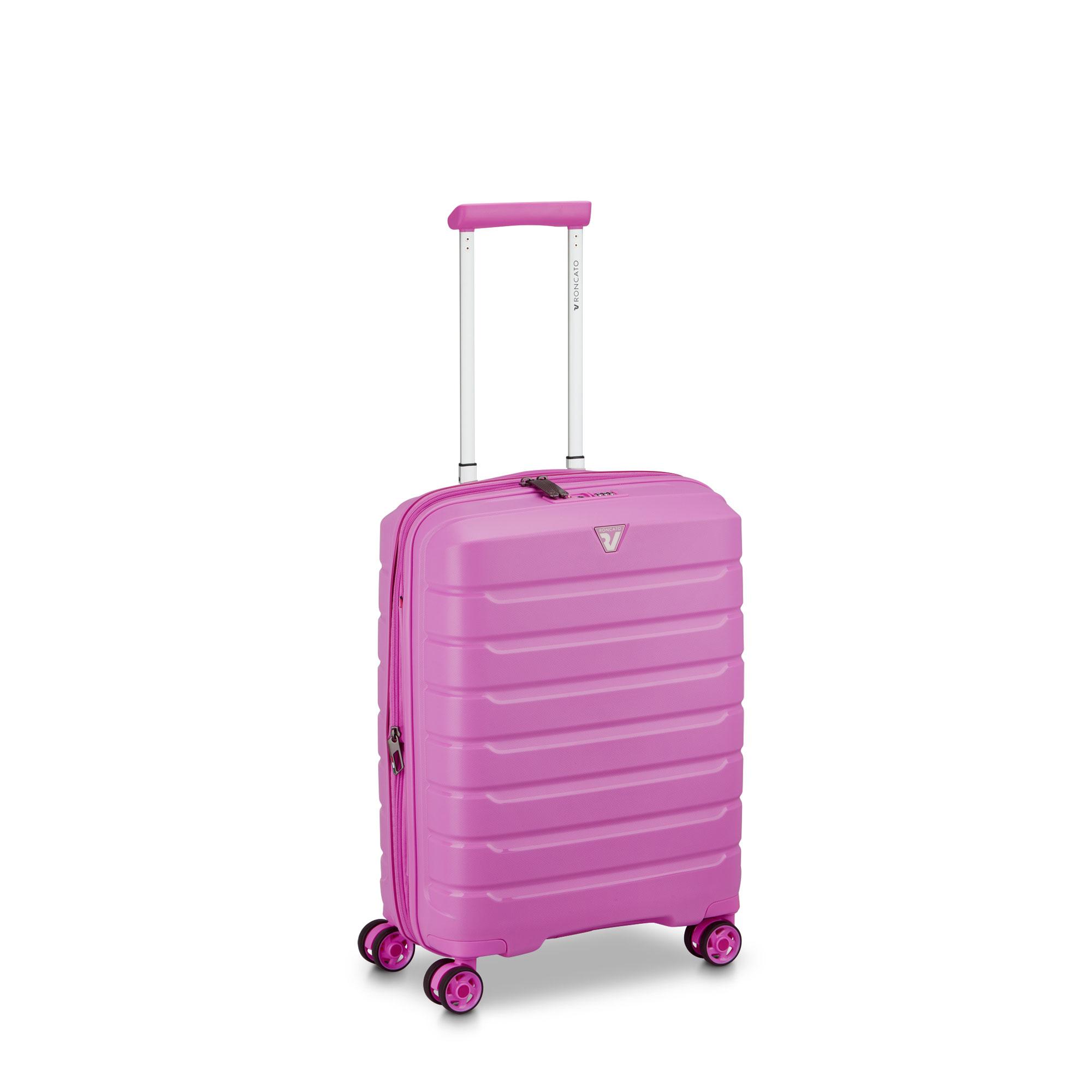 B-FLYING Valise cabine 55x40x20/25 cm Extensible - Rose