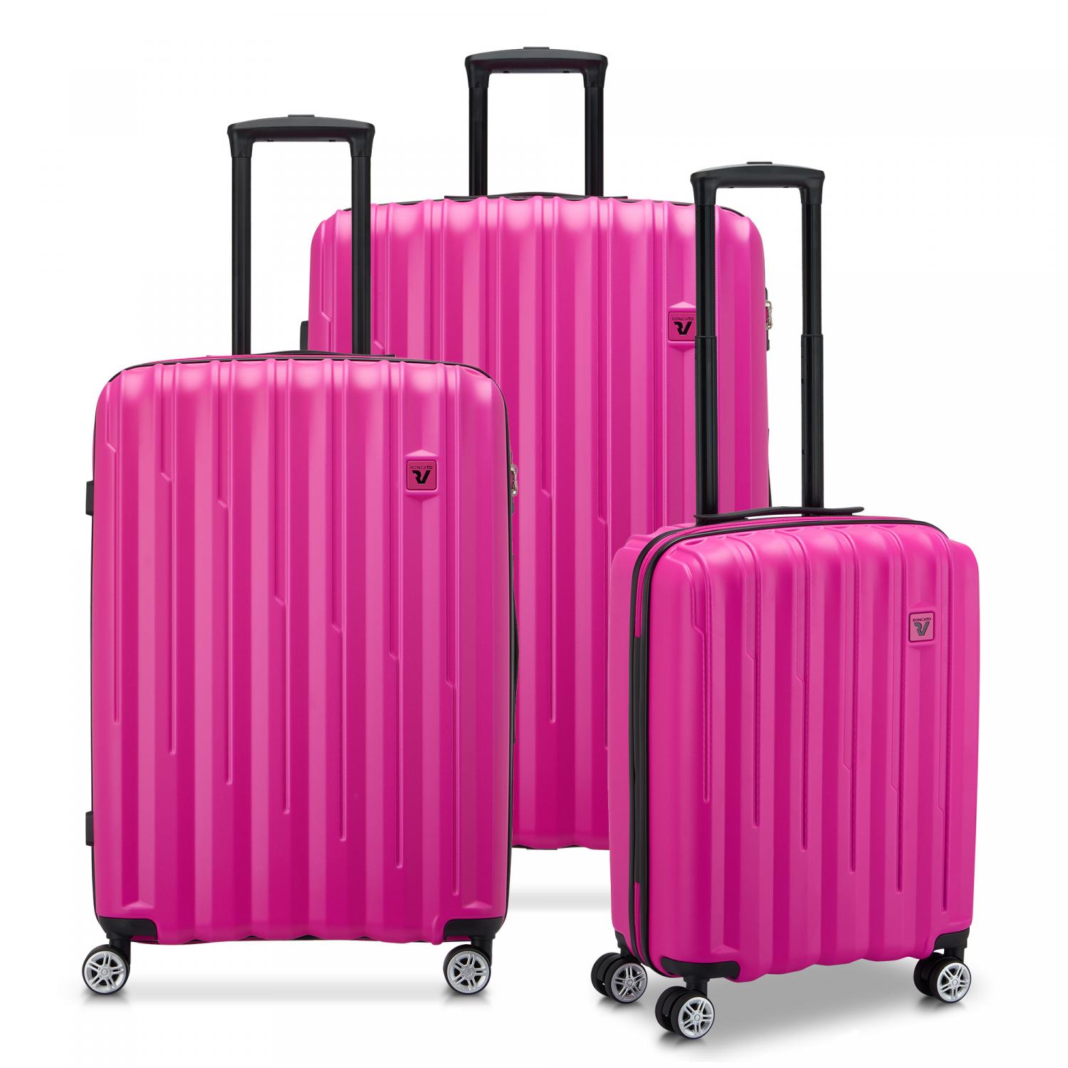 Roncato Element 2.0 Set Valigie (grande, Medio, Cabina) - Fucsia