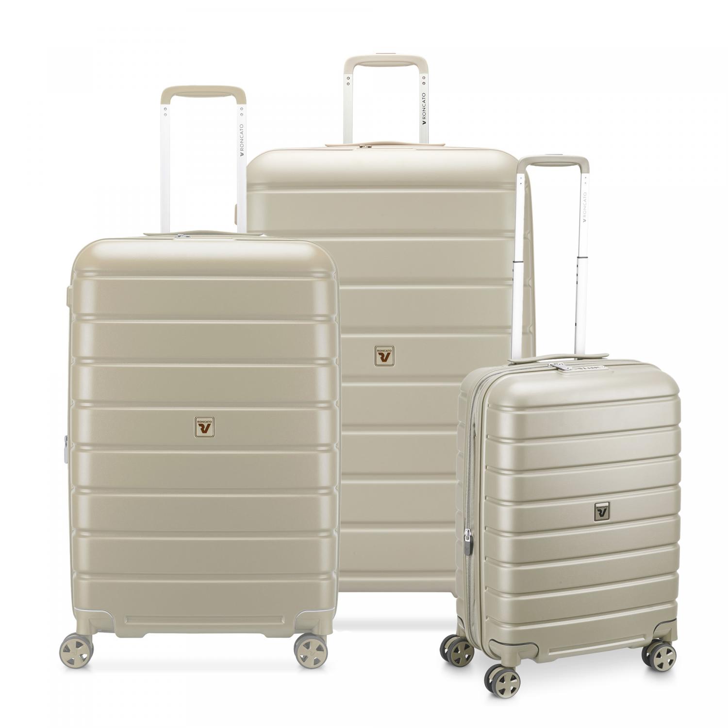Roncato Relife Set Valigie (grande, Medio, Cabina) - Sabbia