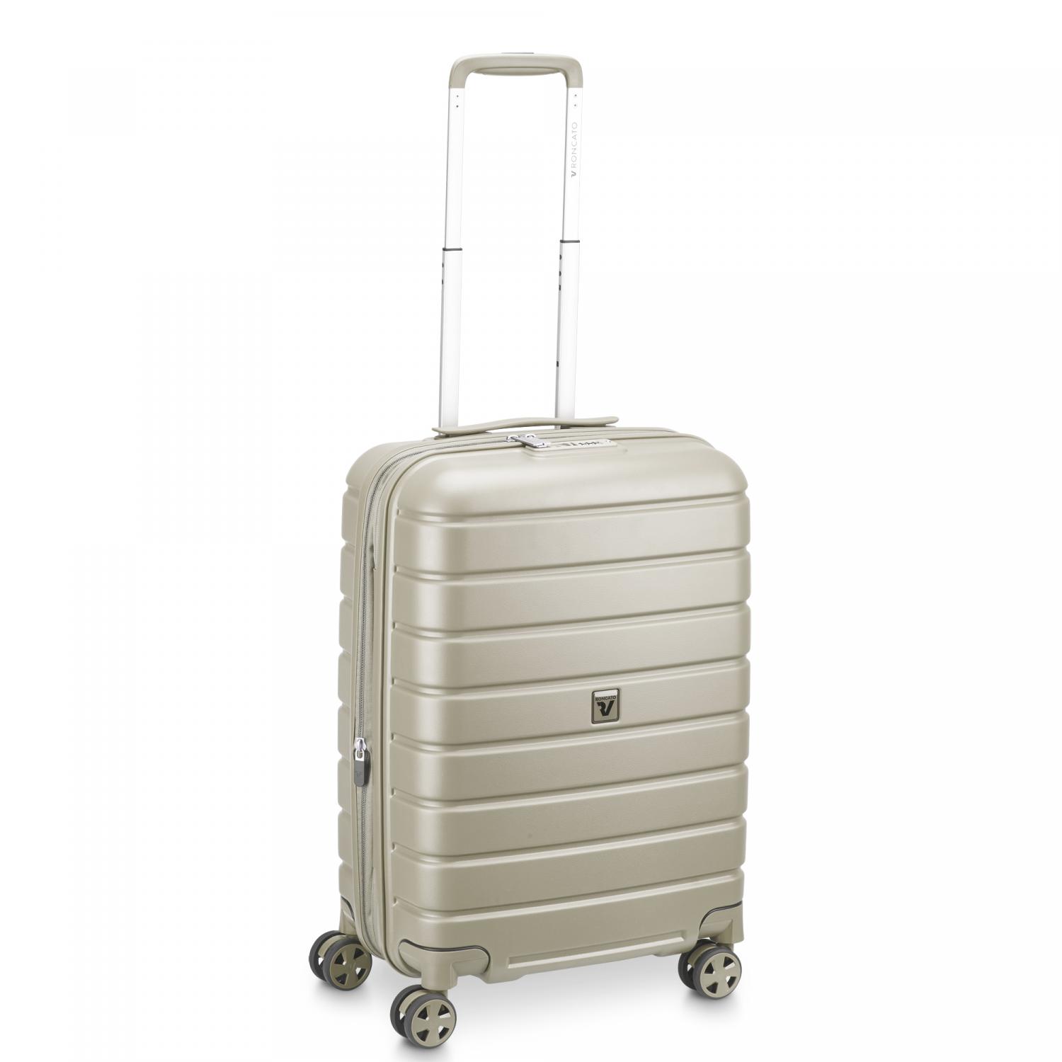 Roncato Relife Trolley Bagaglio A Mano 60x40x20/25 Cm Espandibile - Sabbia