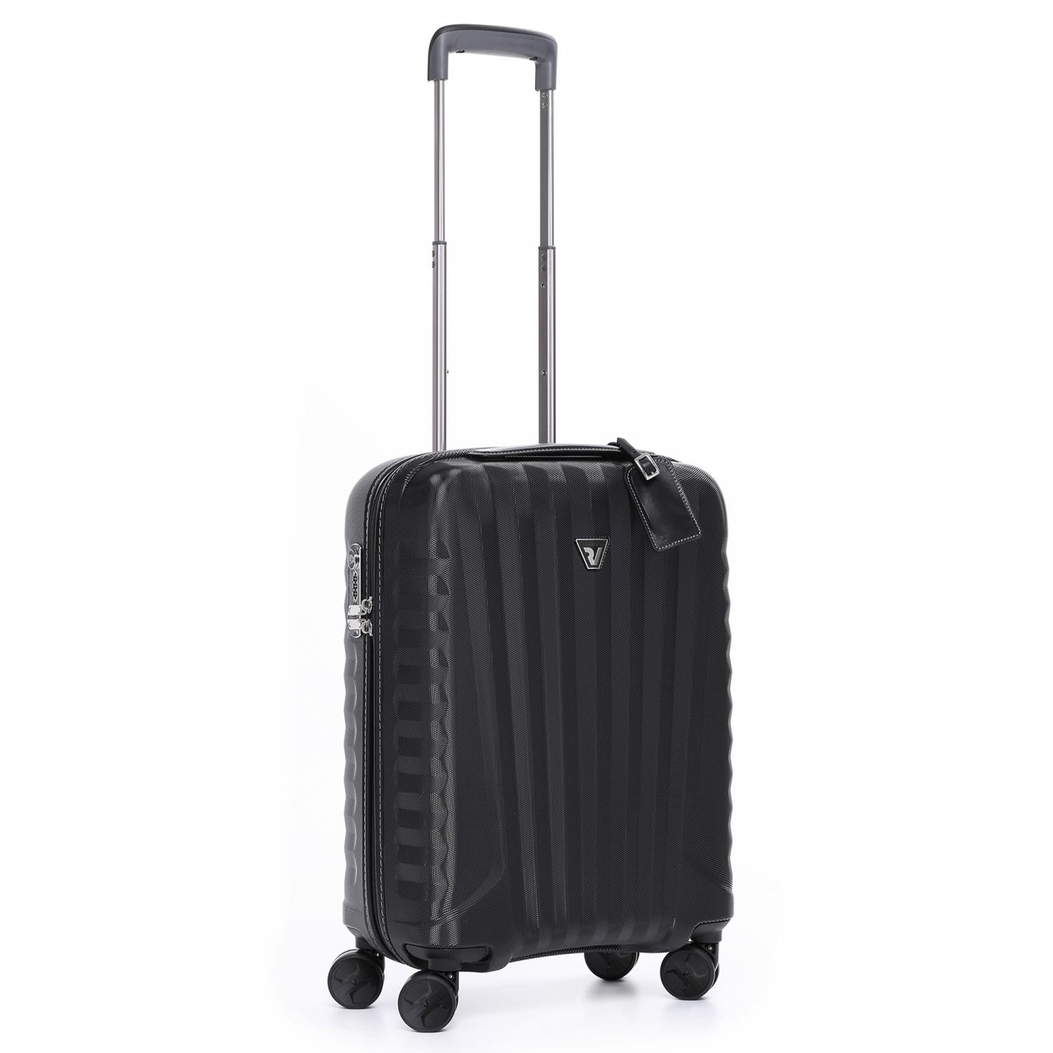 E-LITE Trolley bagaglio a mano 55x40x20 cm - Nero/Nero