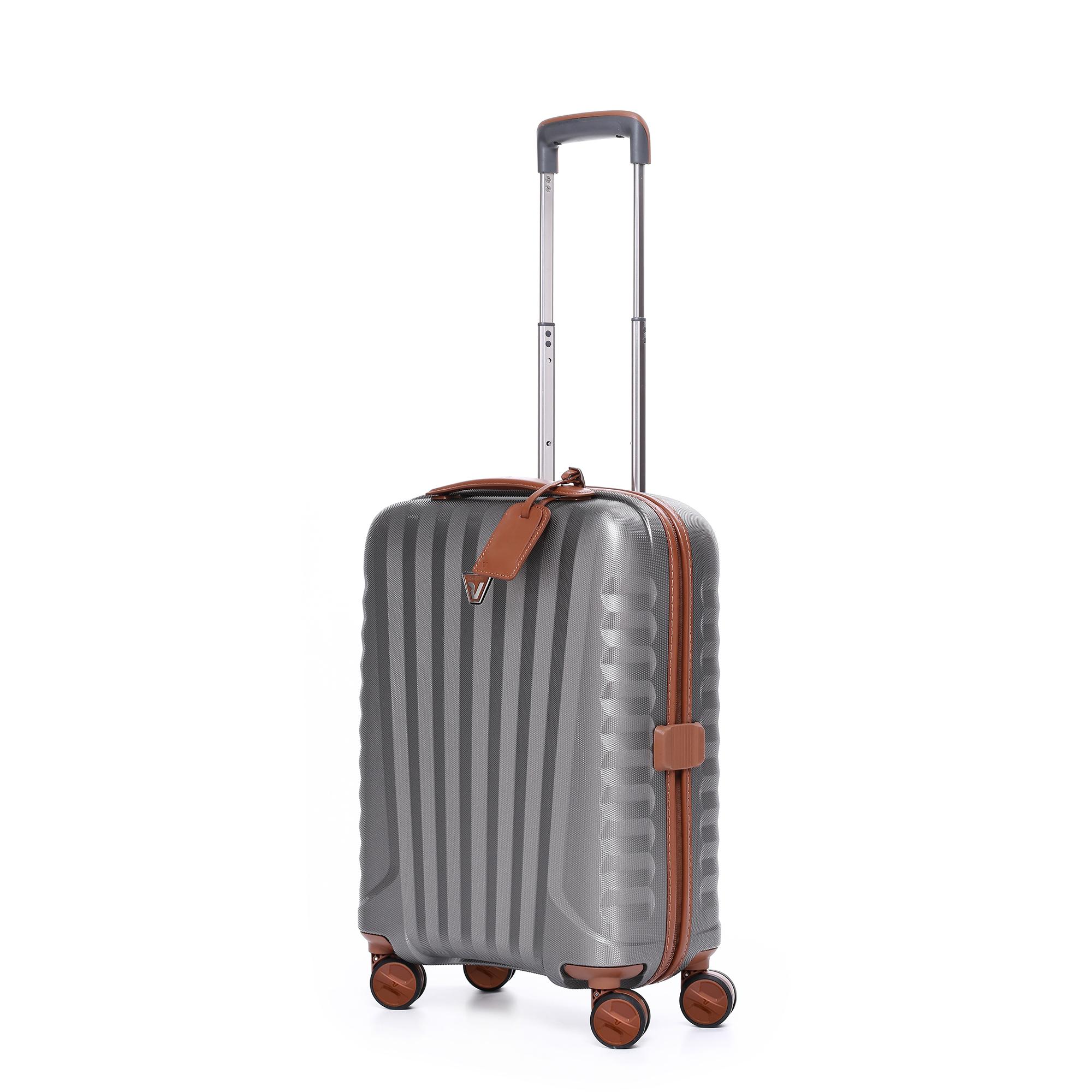 E-LITE Valise cabine 55x40x20 cm - Cognac/Titanium