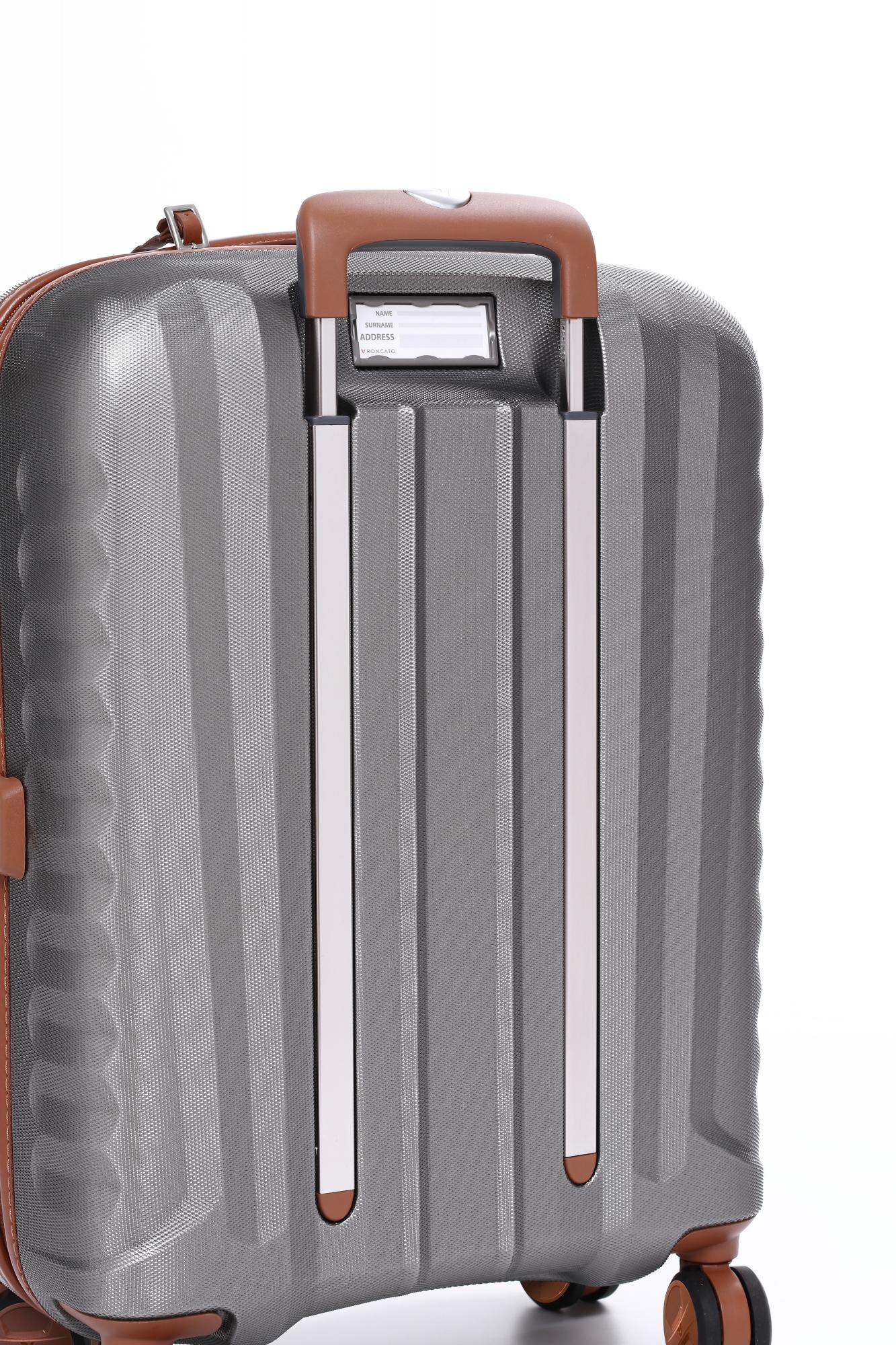 E-LITE Valise cabine 55x40x20 cm - Cognac/Titanium