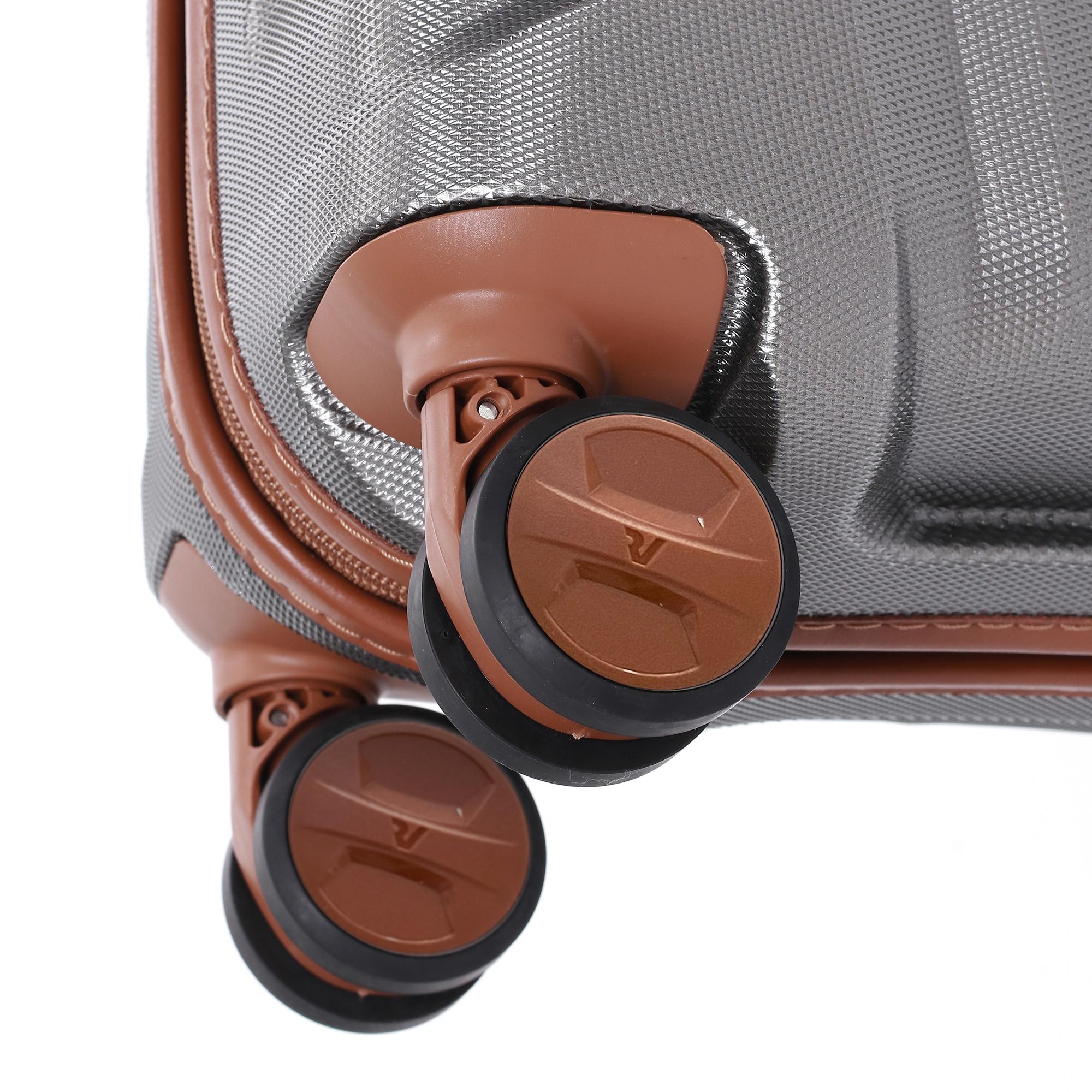 E-LITE Valise cabine 55x40x20 cm - Cognac/Titanium