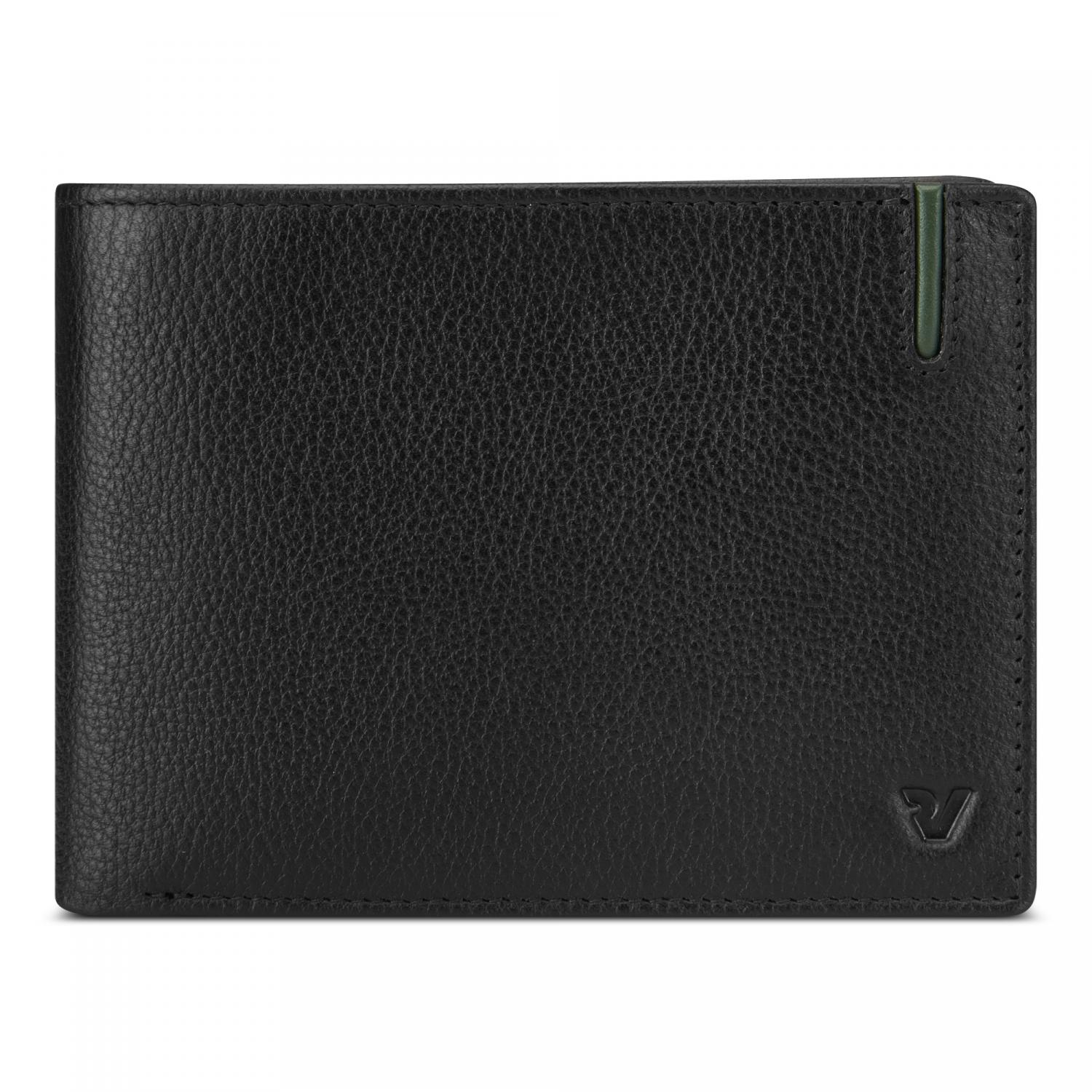 Roncato Liverpool Portafoglio Uomo 9.5x12.5x2.5 Cm - Nero