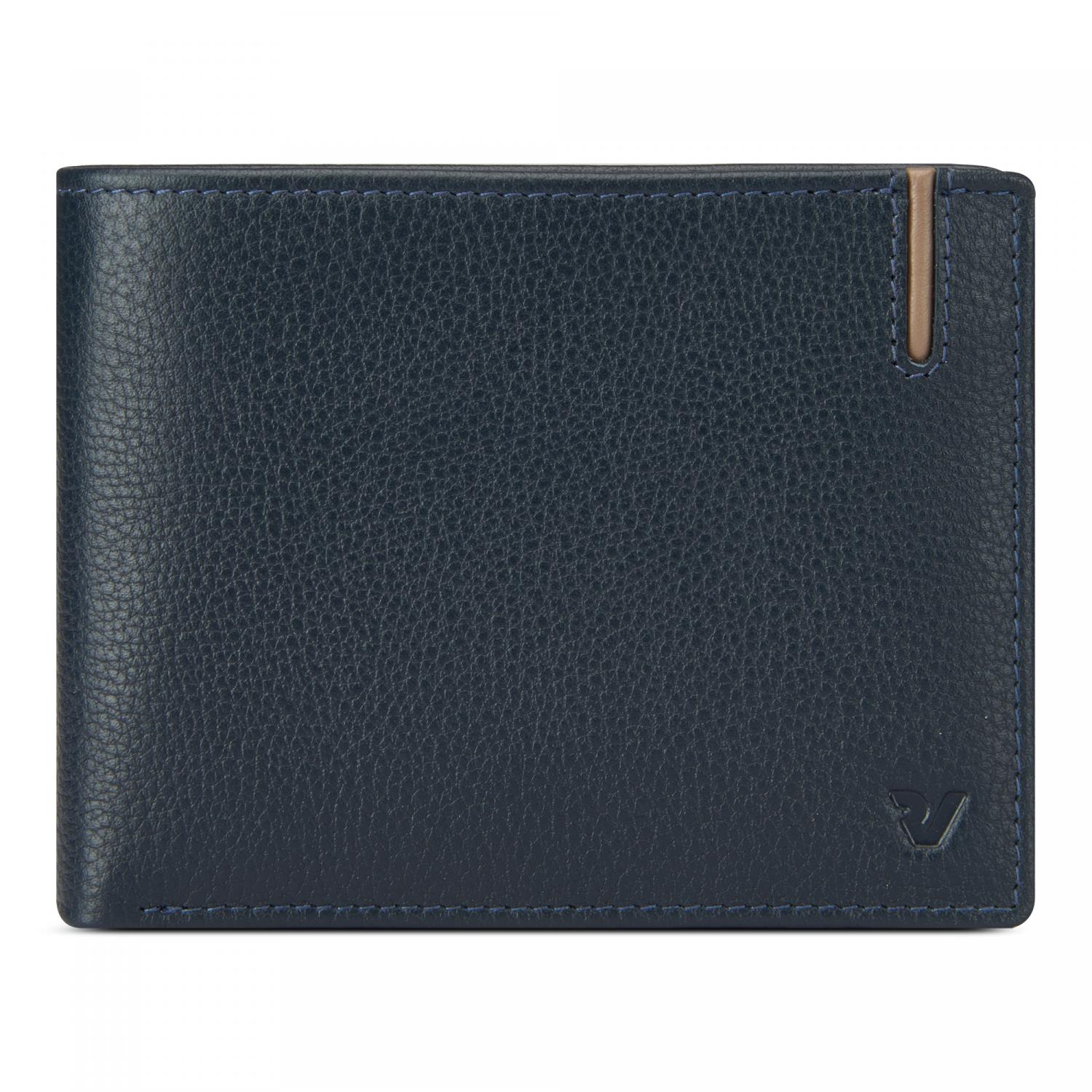 Roncato Liverpool Portafoglio Uomo 9x11,5x2 Cm - Blu Navy
