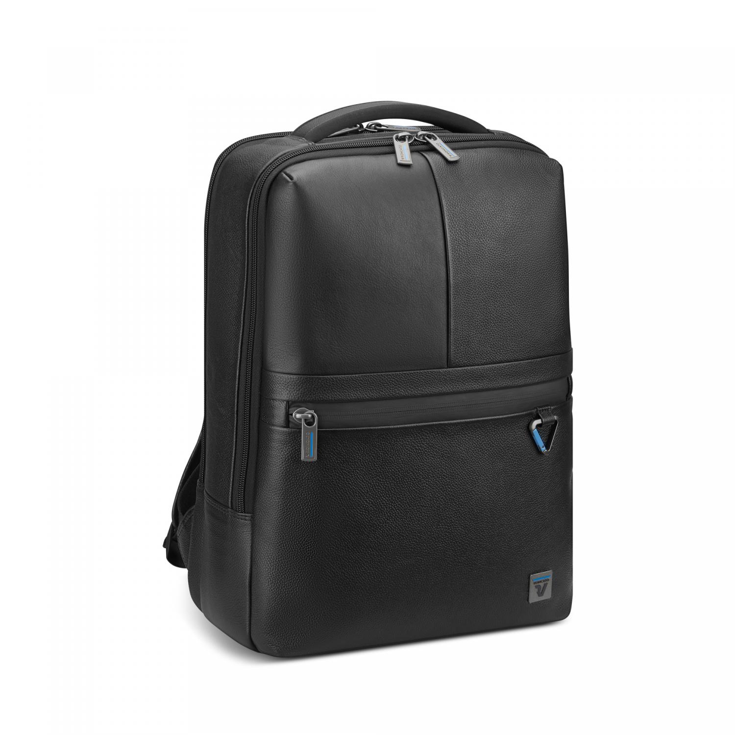 Roncato Trial Dlx Zaino In Pelle Porta Pc 15.6 - 42x30,5x15 Cm - Nero