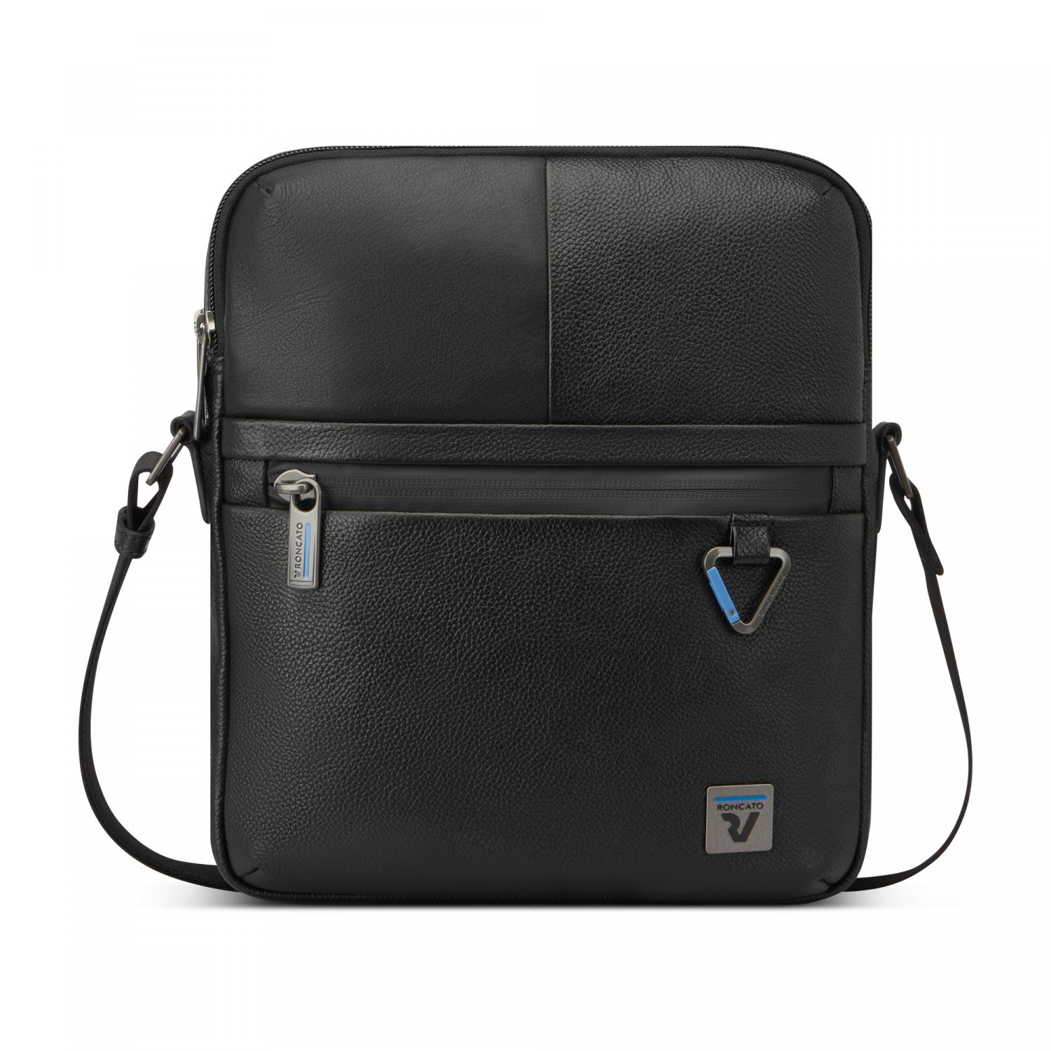 TRIAL DLX Borsello uomo 28x24x6 cm - Nero