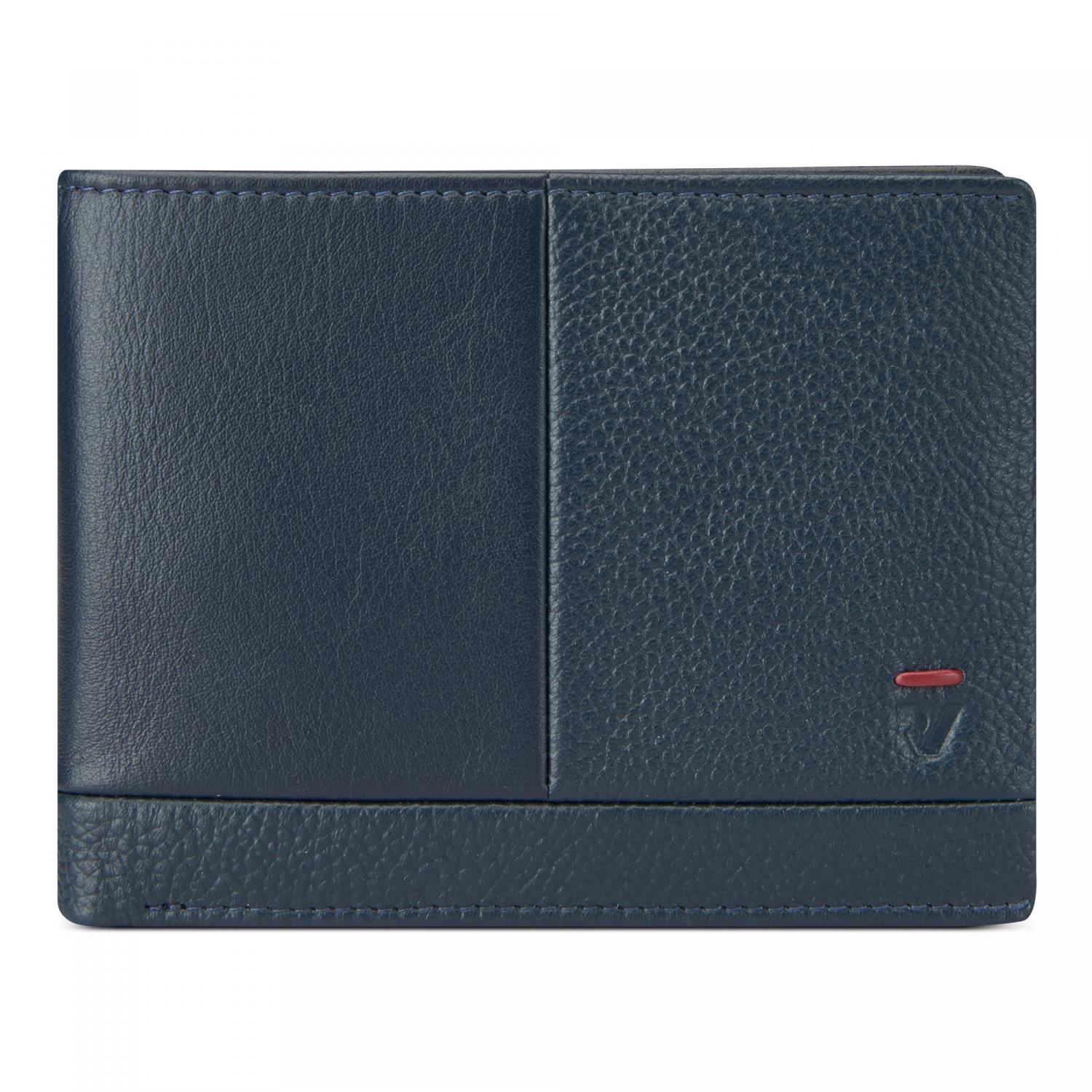 Roncato Trial Dlx Portafoglio Uomo 9.5x12.5x2.5 Cm - Blu Navy