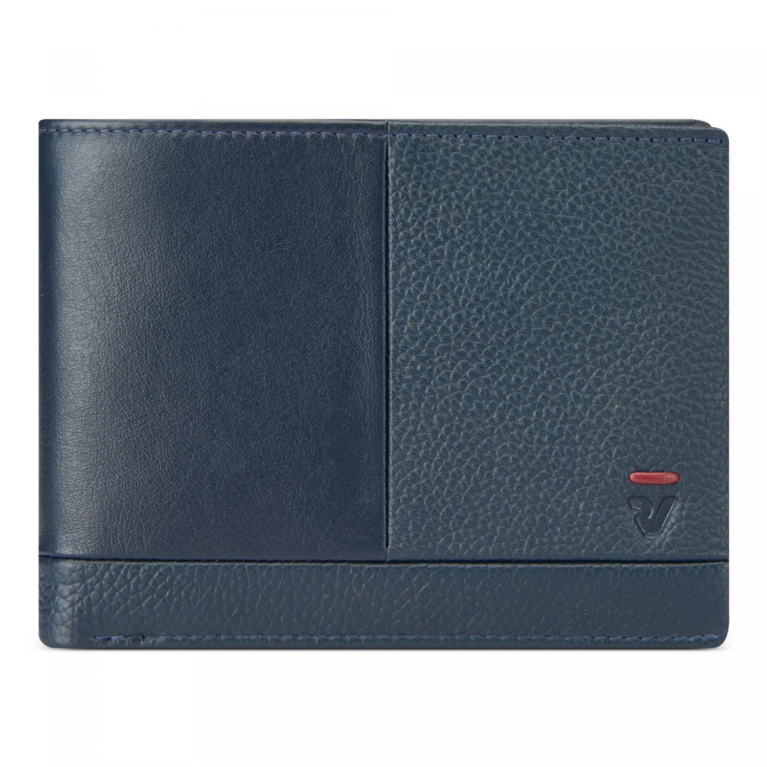 Roncato Trial Dlx Portafoglio Uomo 9.5x12.5x2 Cm - Blu Navy