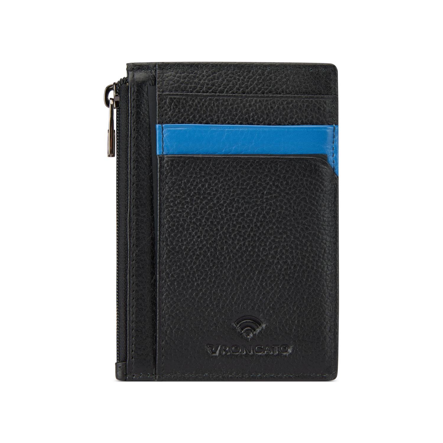 TRIAL DLX Porta carte di credito 11,5x8,5x0,5 cm - Nero