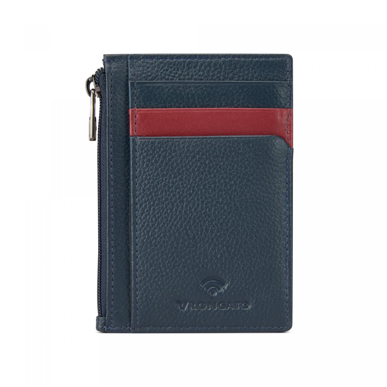 Roncato Trial Dlx Porta Carte Di Credito 11,5x8,5x0,5 Cm - Blu Navy