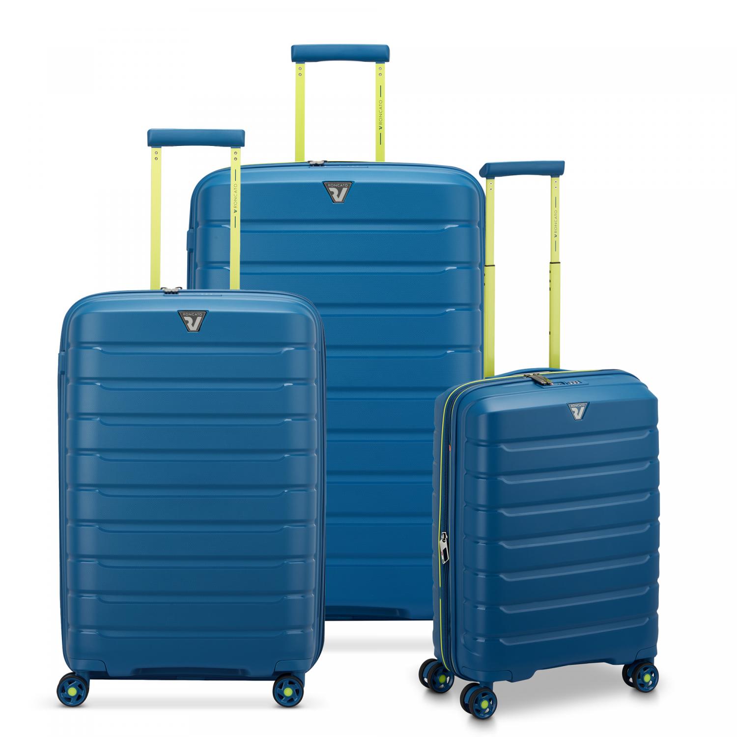 Roncato B-flying Move Set Valigie (grande, Medio, Cabina) - Blu Laguna