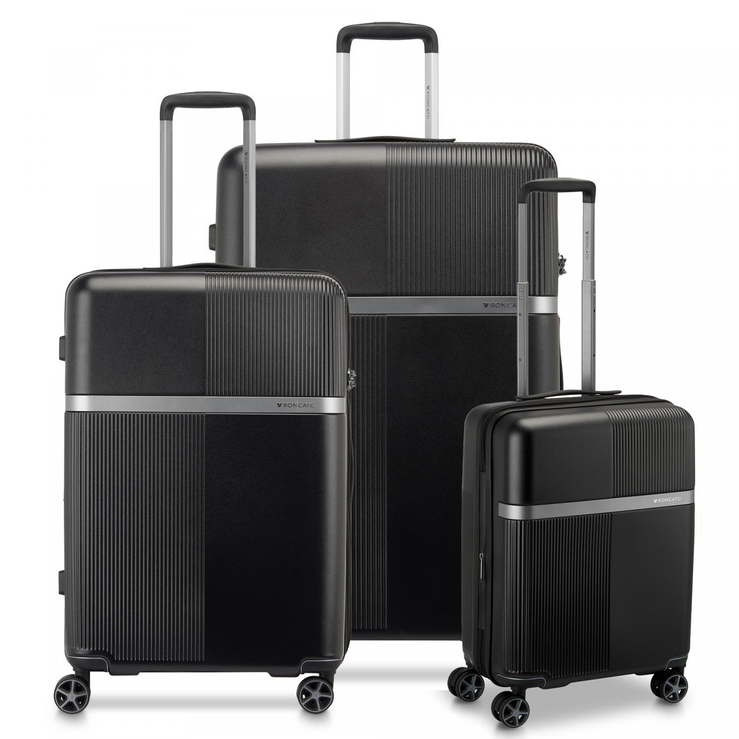 AIRGLAM SET VALIGIE (Grande, Medio, Cabina) - Nero