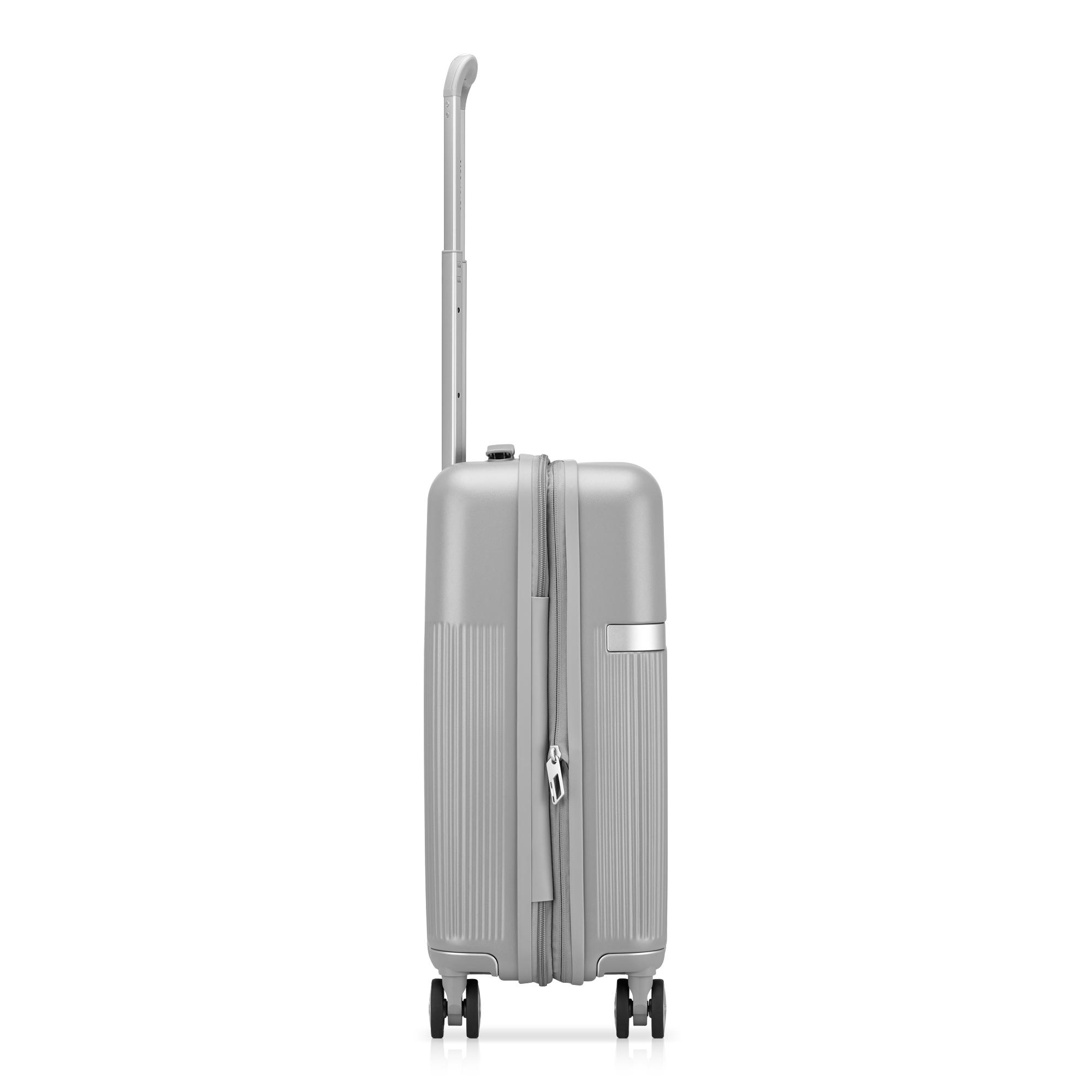 AIRGLAM Trolley bagaglio a mano 55x40x20/25 cm Espandibile - Grigio Perla