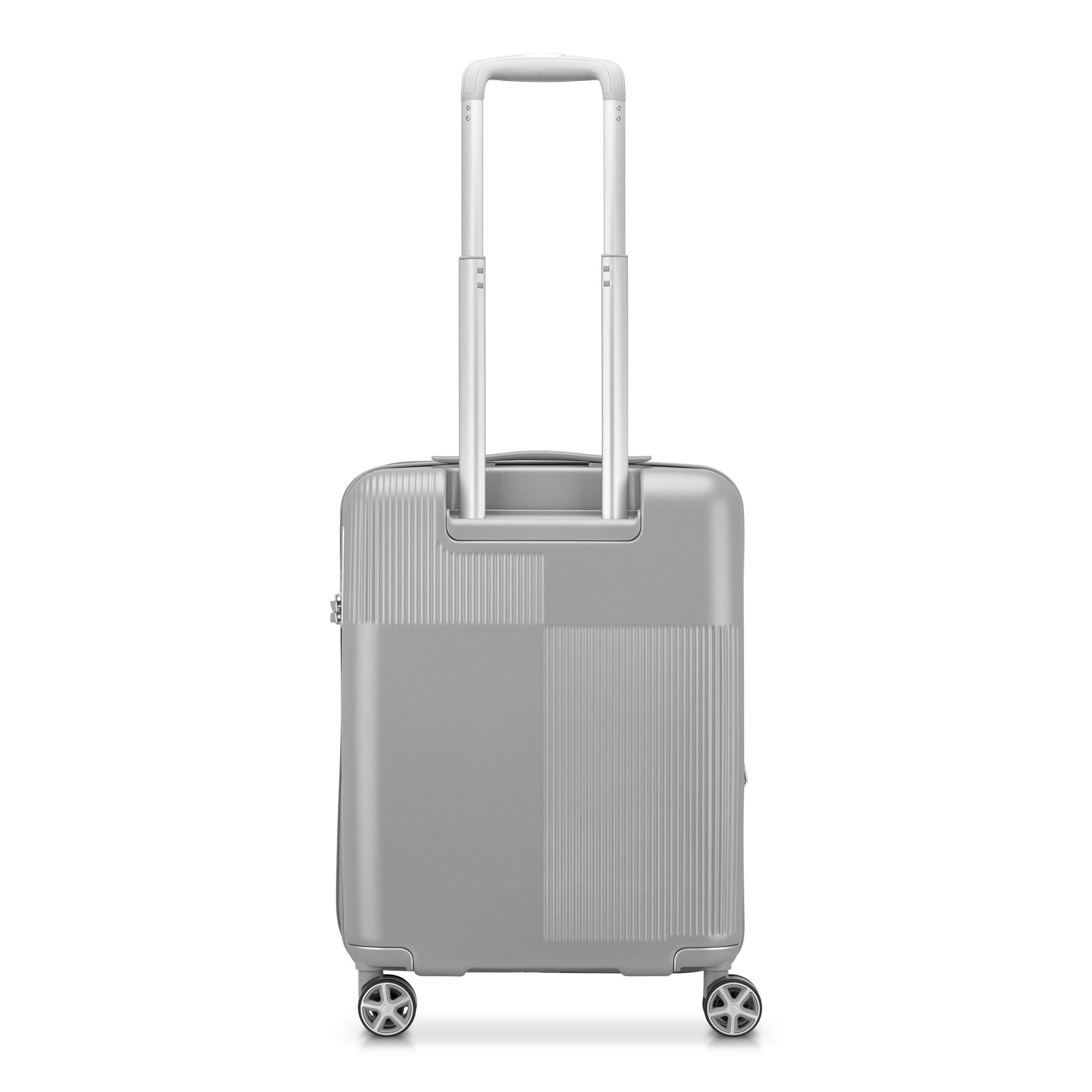 AIRGLAM Trolley bagaglio a mano 55x40x20/25 cm Espandibile - Grigio Perla