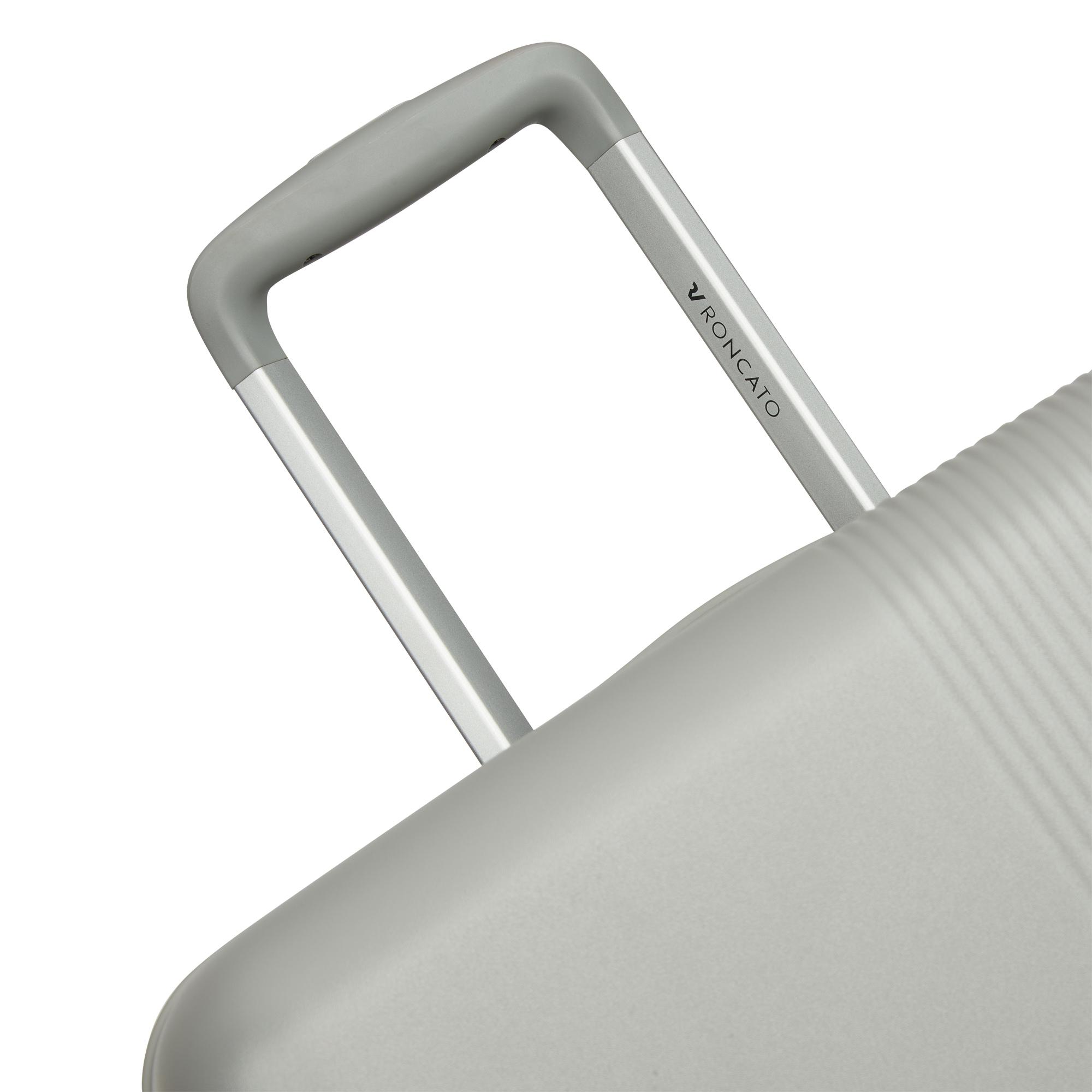 AIRGLAM Trolley bagaglio a mano 55x40x20/25 cm Espandibile - Grigio Perla