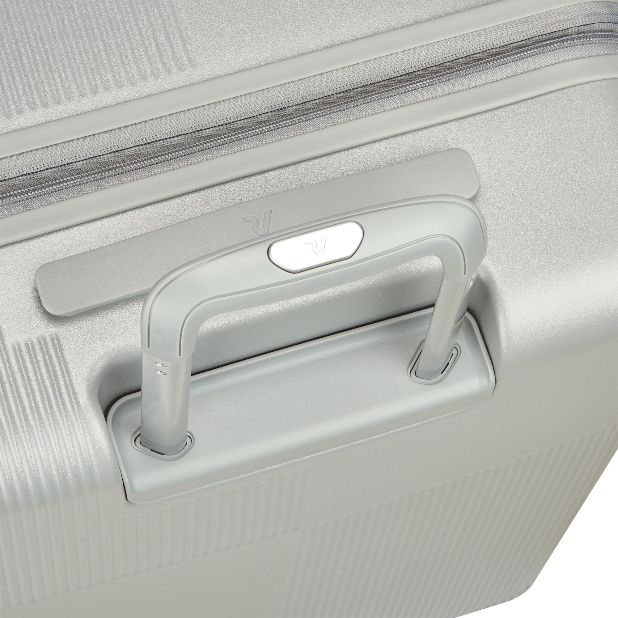 AIRGLAM Trolley bagaglio a mano 55x40x20/25 cm Espandibile - Grigio Perla