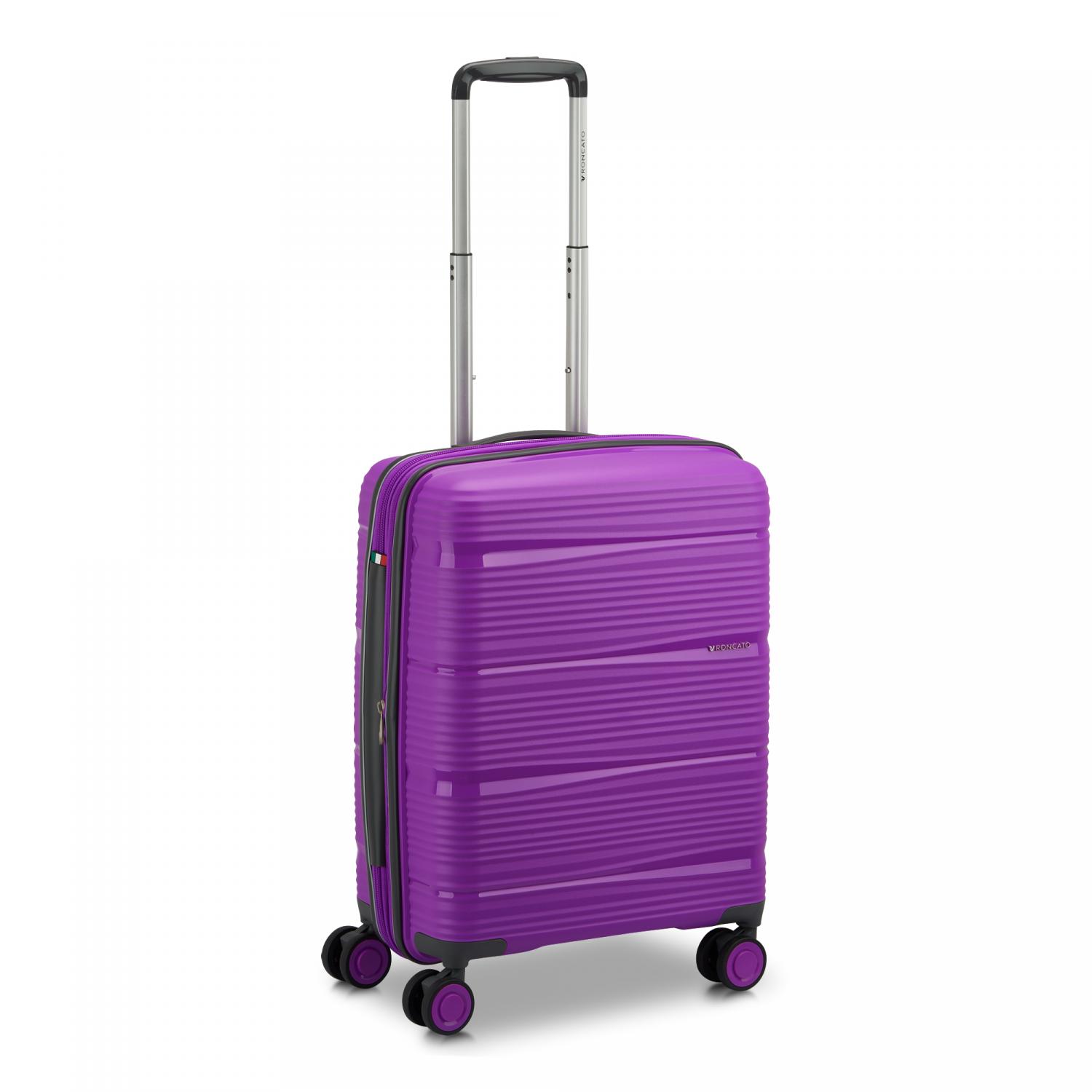 Roncato R-lite Trolley Bagaglio A Mano 55x40x20/23 Cm Espandibile - Ciclamino