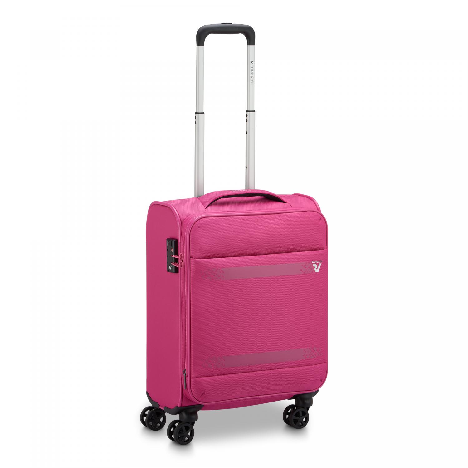 Roncato Jazz 4.0 Trolley Bagaglio A Mano 55x40x20/23 Cm Espandibile - Fucsia