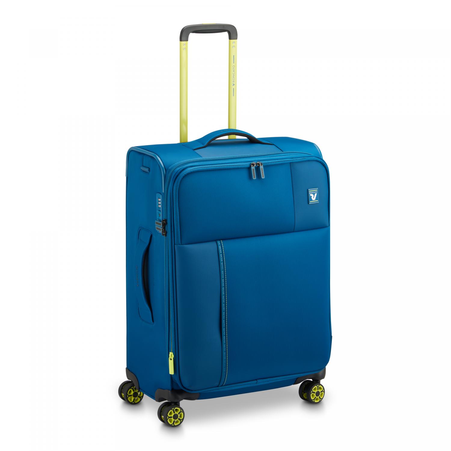 Roncato Move Trolley Medio 64 Cm Espandibile - Blu Laguna