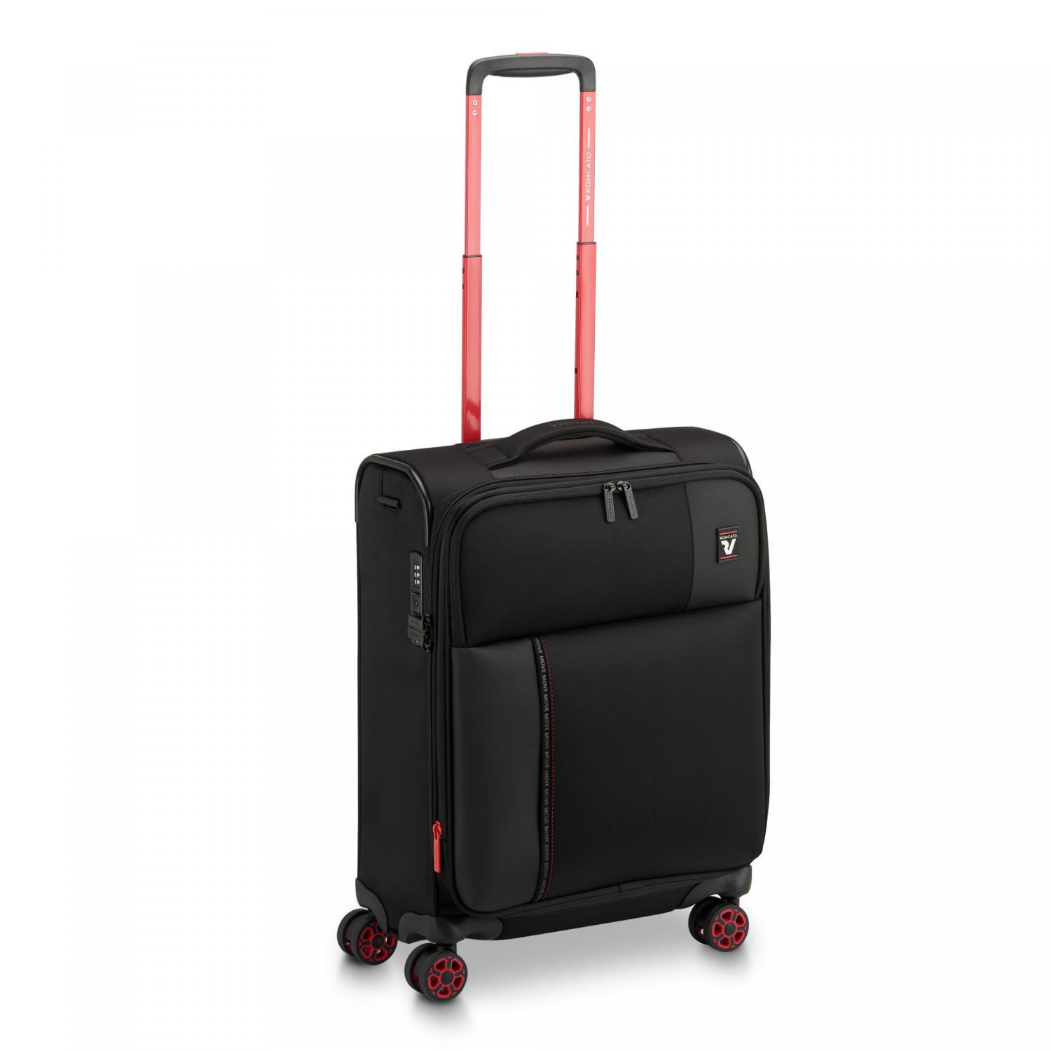 Roncato Move Trolley Bagaglio A Mano 55x40x20/23 Cm Espandibile - Nero