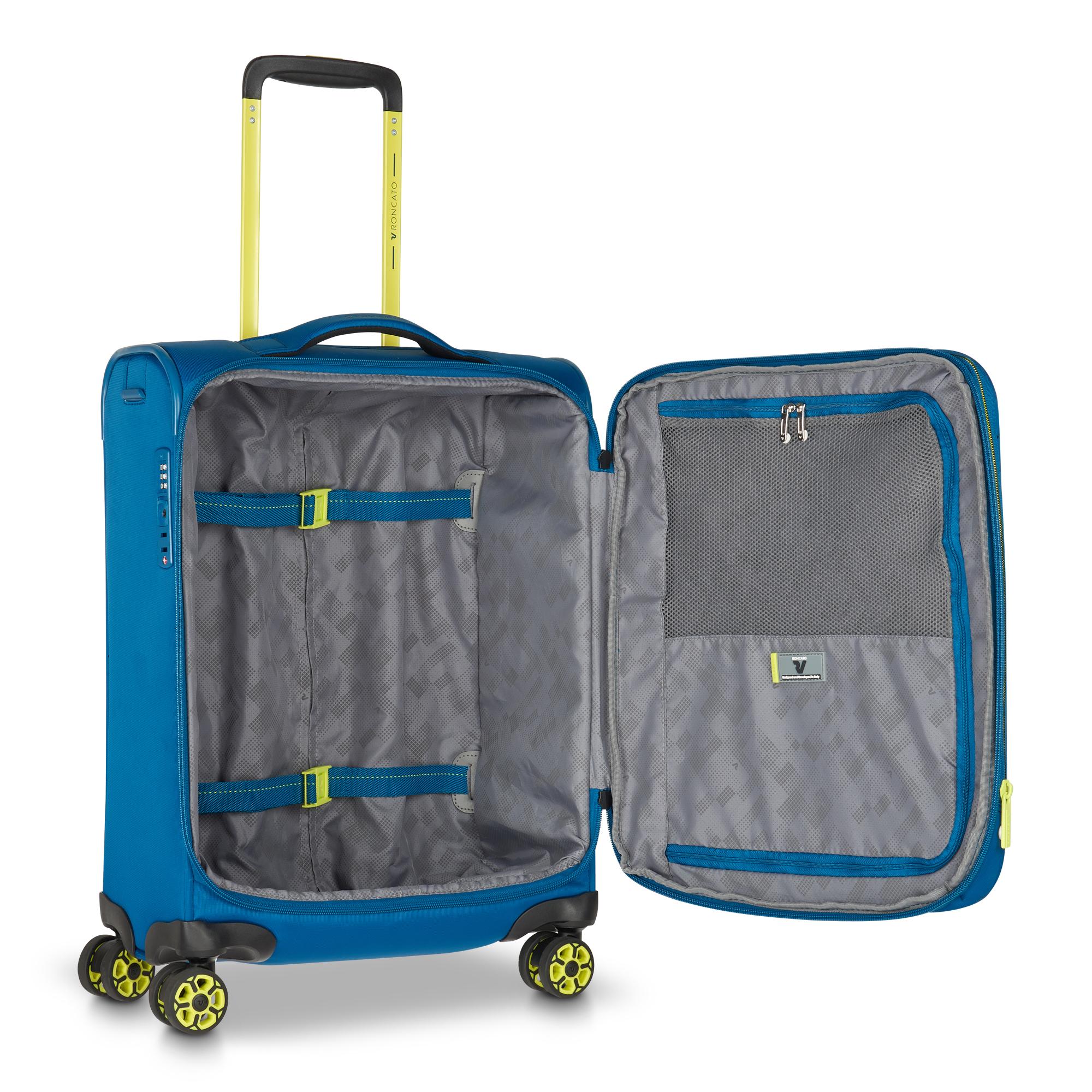 MOVE Trolley bagaglio a mano 55x40x20/23 cm Espandibile - Blu Laguna