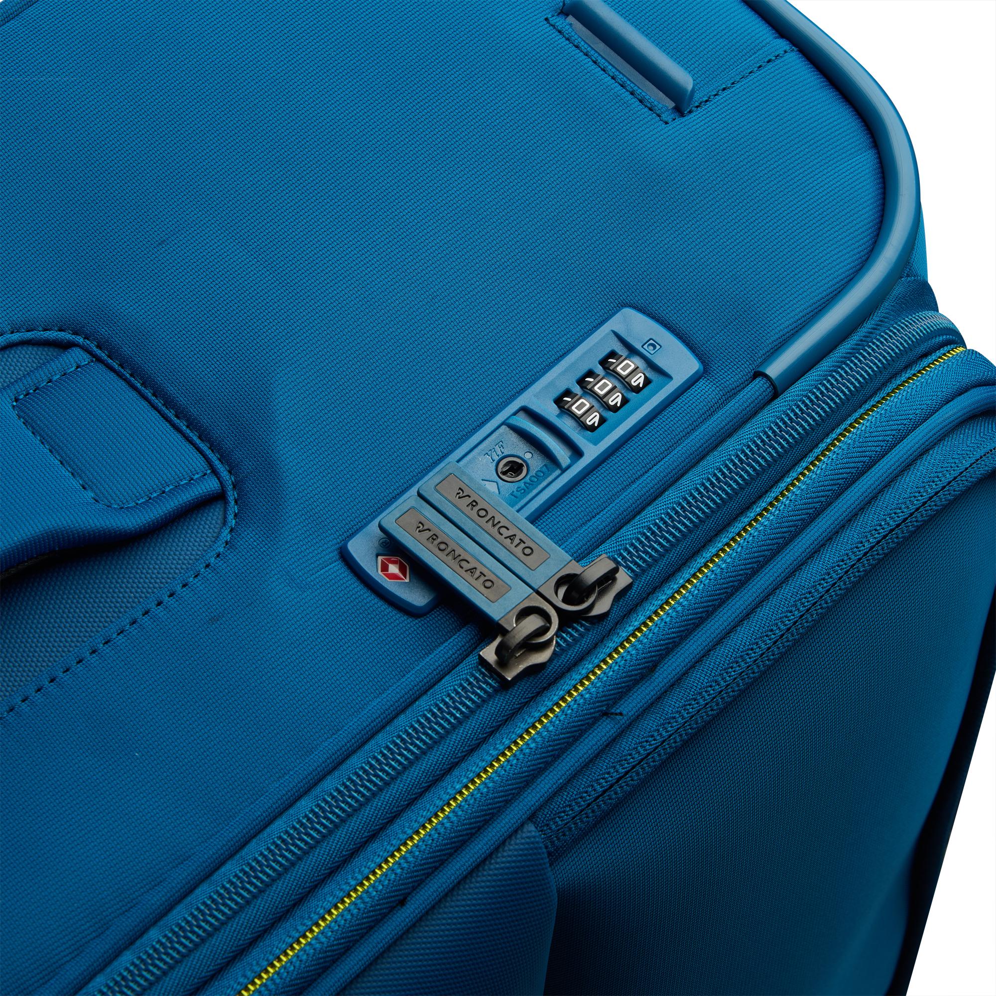 MOVE Trolley bagaglio a mano 55x40x20/23 cm Espandibile - Blu Laguna