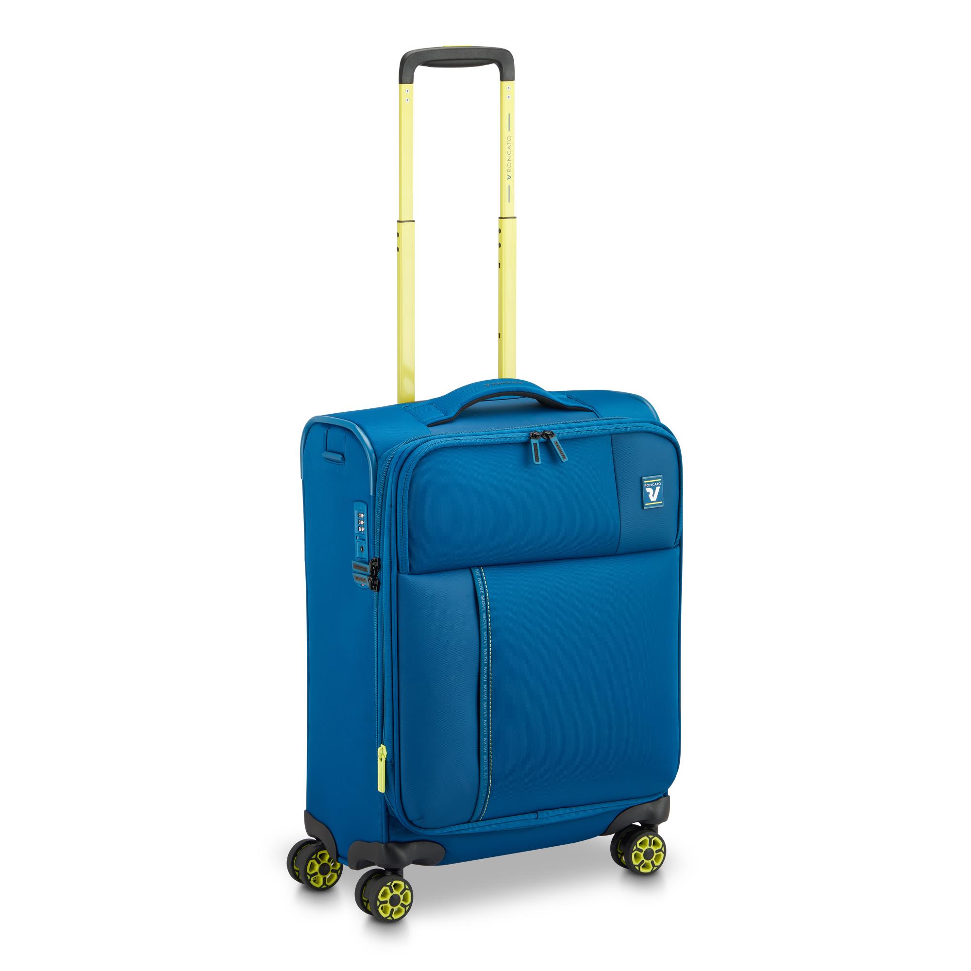 MOVE Trolley bagaglio a mano 55x40x20/23 cm Espandibile - Blu Laguna