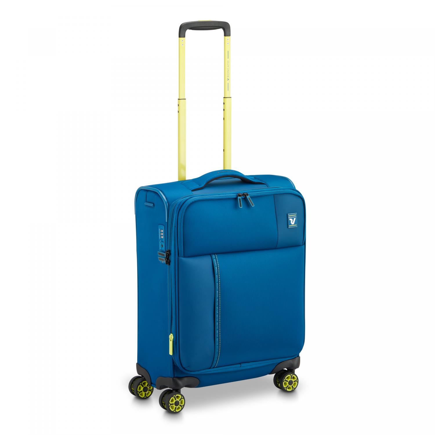 Roncato Move Trolley Bagaglio A Mano 55x40x20/23 Cm Espandibile - Blu Laguna
