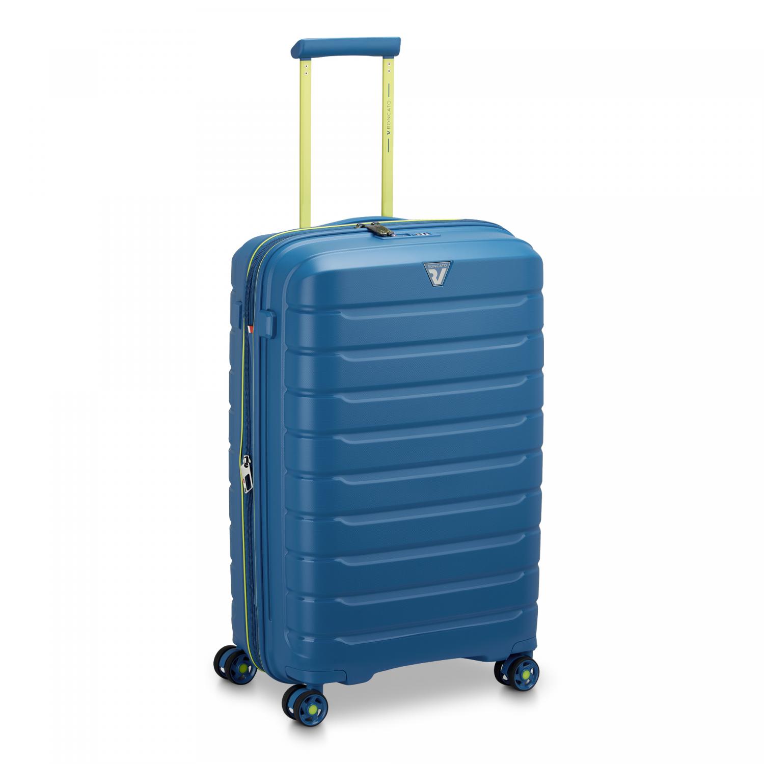 Roncato B-flying Move Trolley Medio 68 Cm Espandibile - Blu Laguna