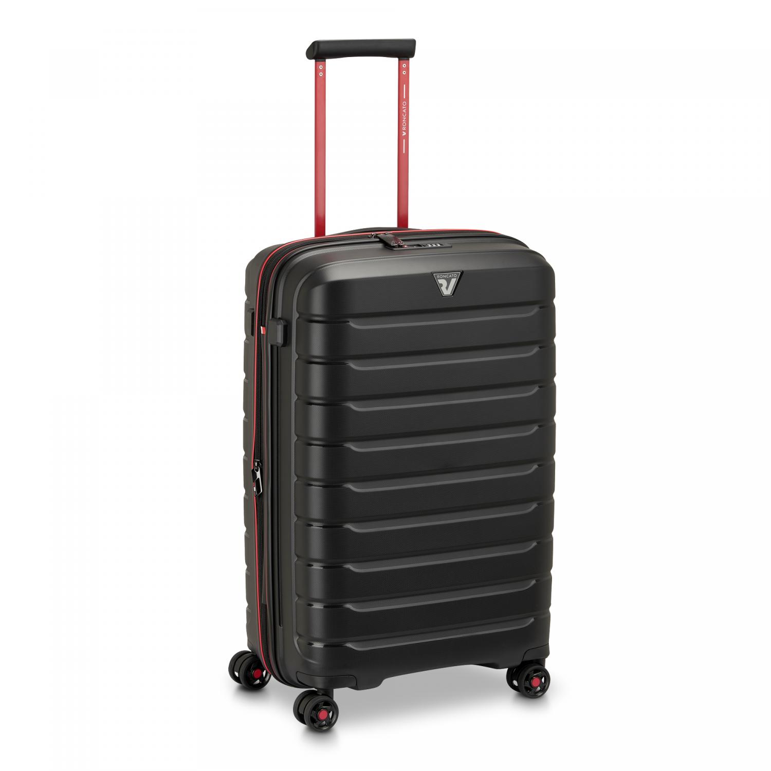 Roncato B-flying Move Trolley Medio 68 Cm Espandibile - Nero