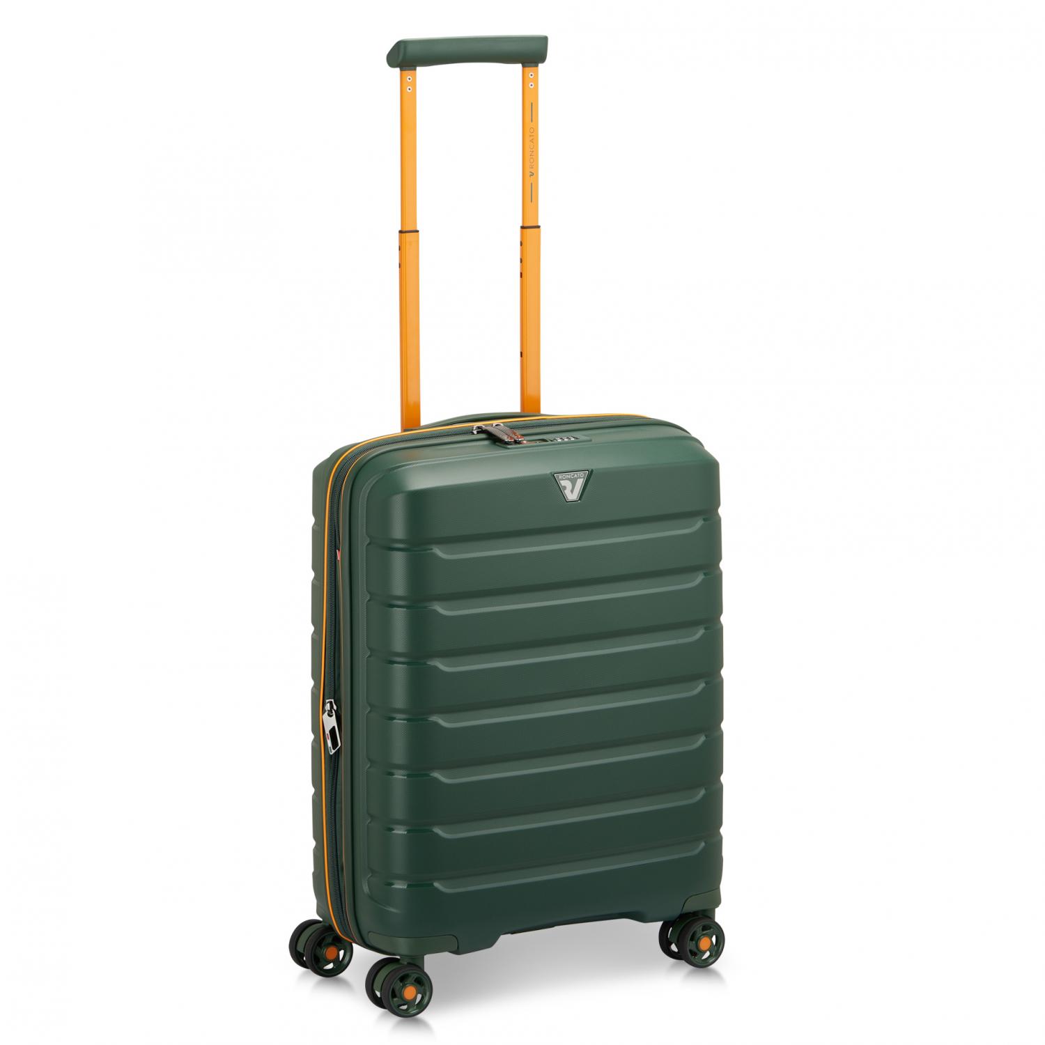 B-FLYING MOVE Trolley bagaglio a mano 55x40x20/25 cm Espandibile - Verde Mimetico