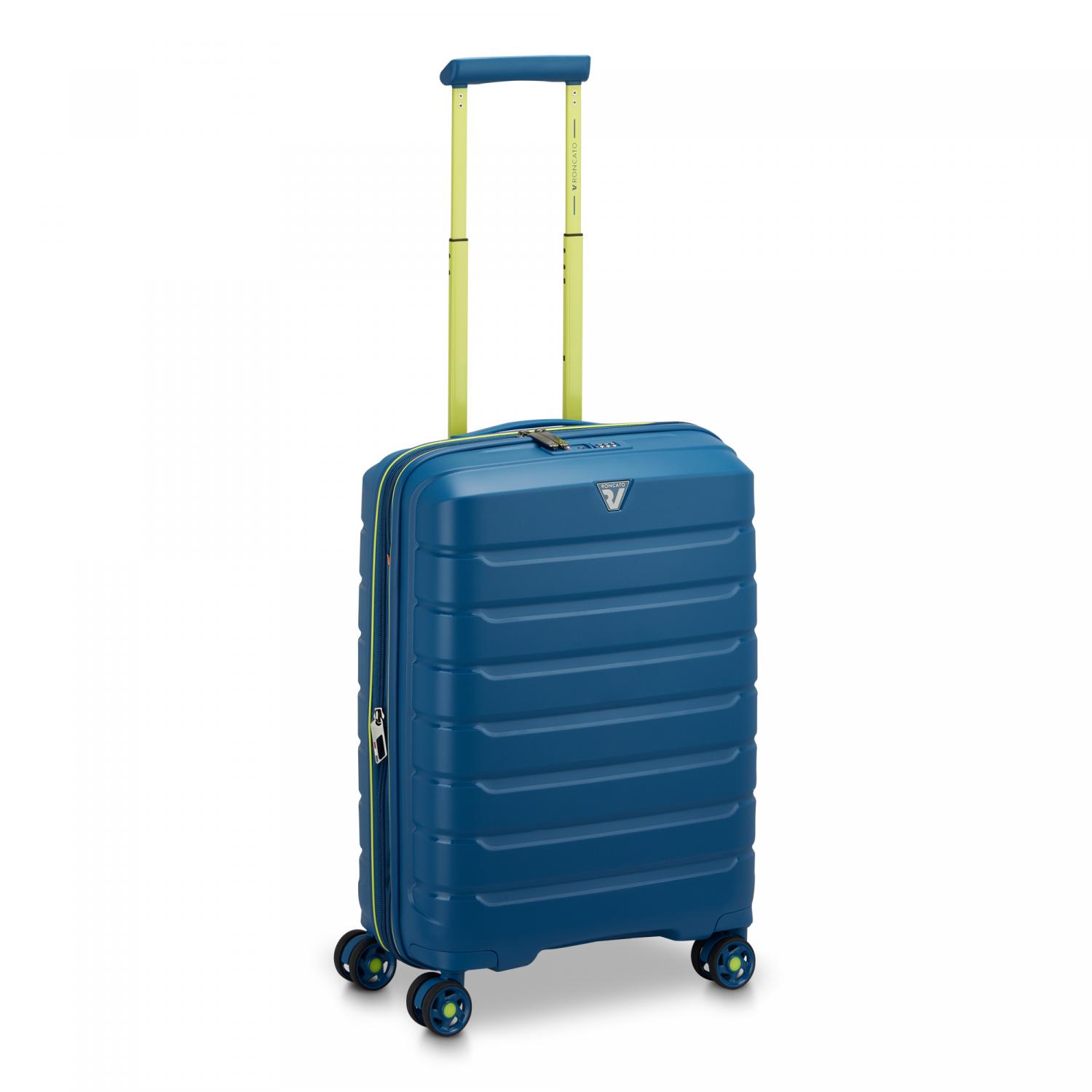 Roncato B-flying Move Trolley Bagaglio A Mano 55x40x20/25 Cm Espandibile - Blu Laguna