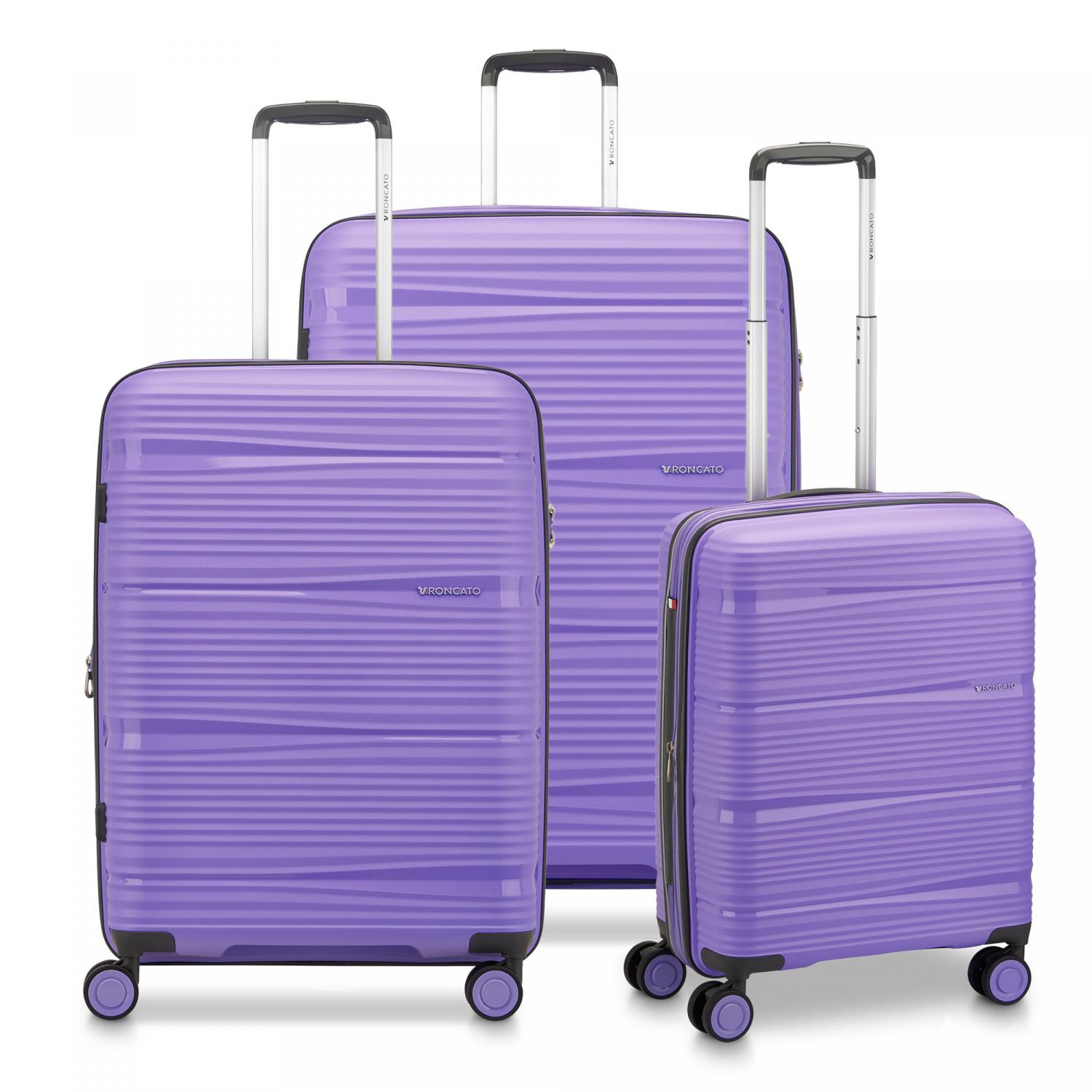 Roncato R-lite Set Valigie (grande, Medio, Cabina) - Lavanda