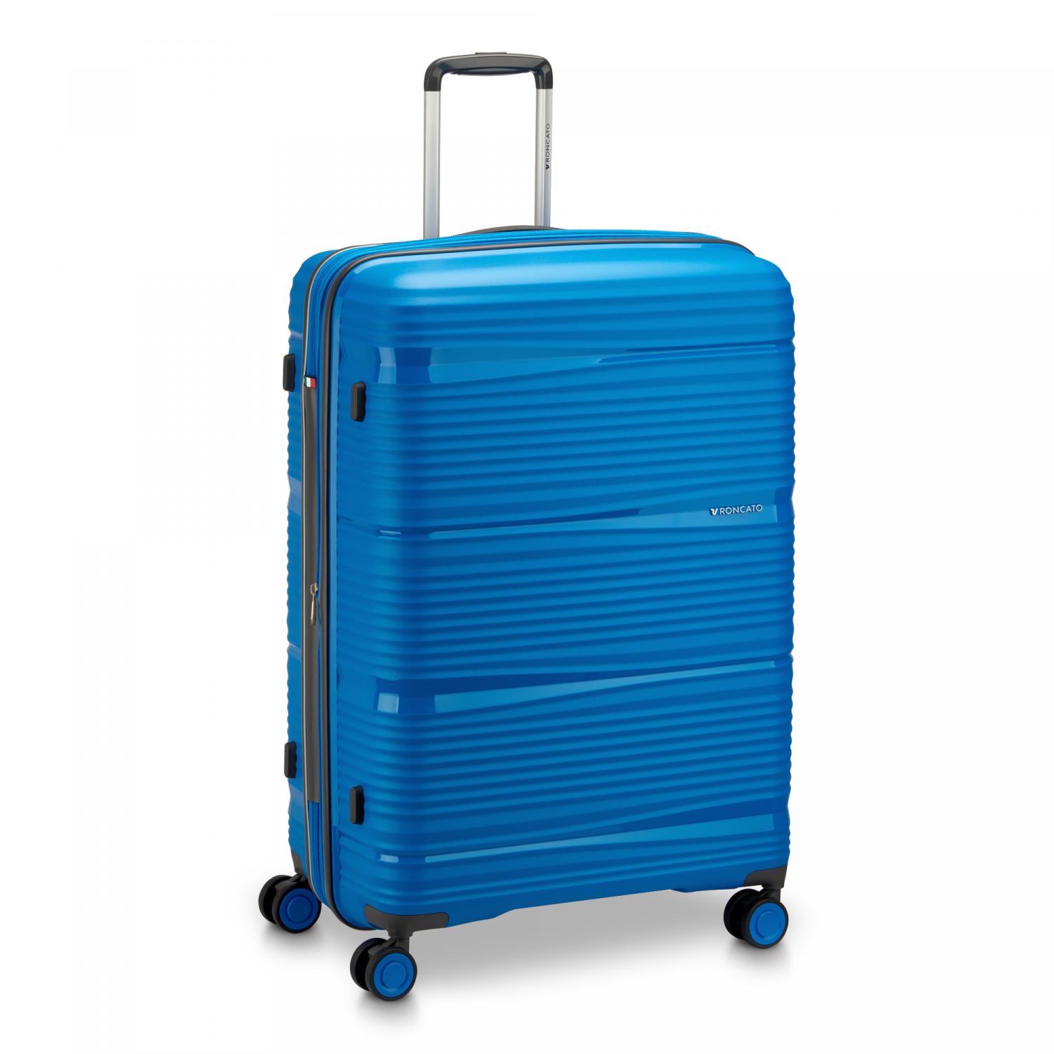 Roncato R-lite Trolley Grande 75 Cm Espandibile - Blu Cobalto