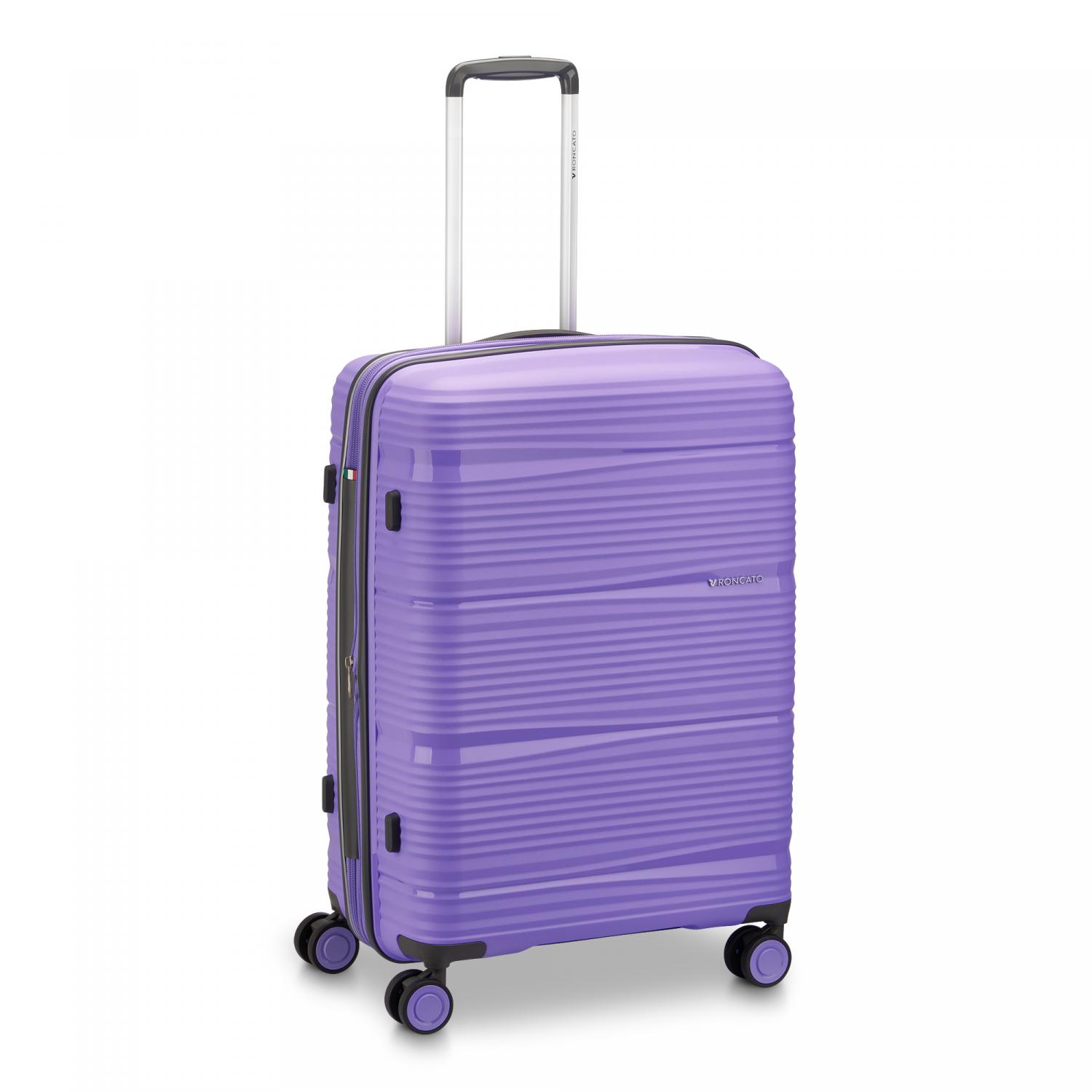 Roncato R-lite Trolley Medio 66 Cm Espandibile - Lavanda