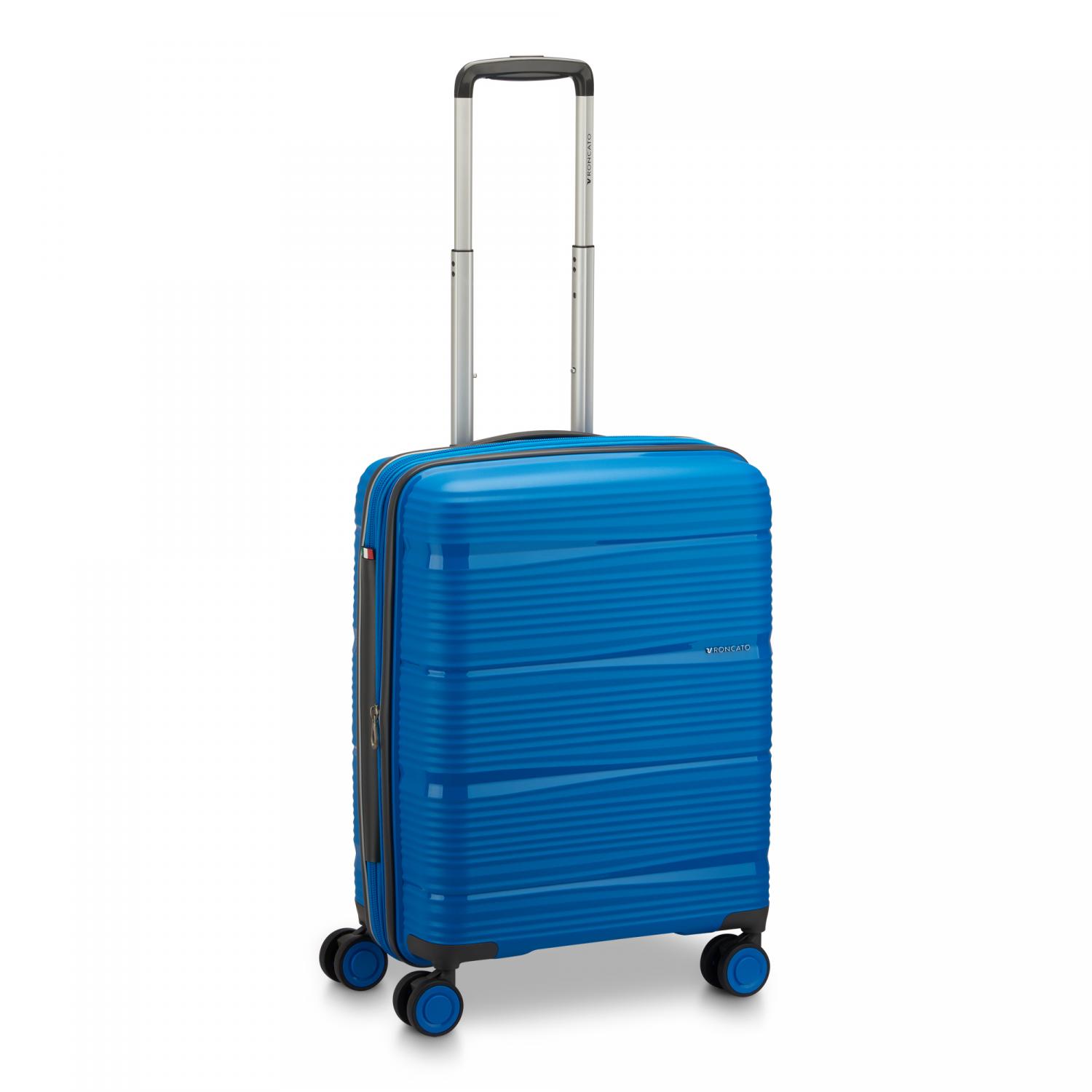 Roncato R-lite Trolley Bagaglio A Mano 55x40x20/23 Cm Espandibile - Blu Cobalto