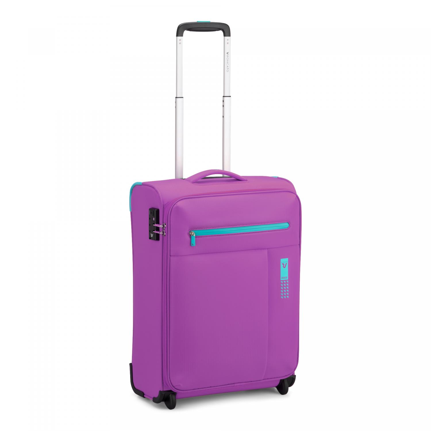 Roncato Lite Soft Trolley Bagaglio A Mano 2 Ruote 55x40x20 Cm - Orchidea
